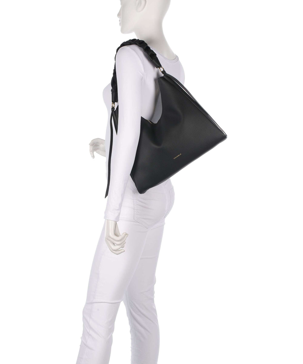 Coccinelle Boheme Grana Double Hobo bag noir/cognac