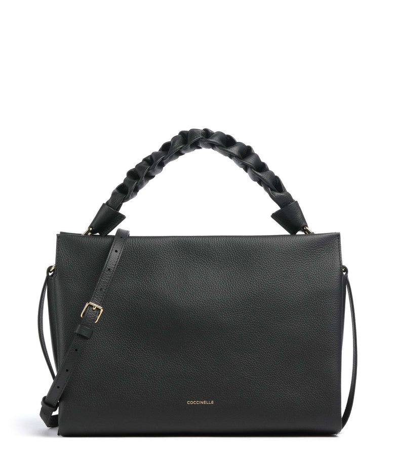Coccinelle Boheme Grana Double Hobo bag noir/cognac