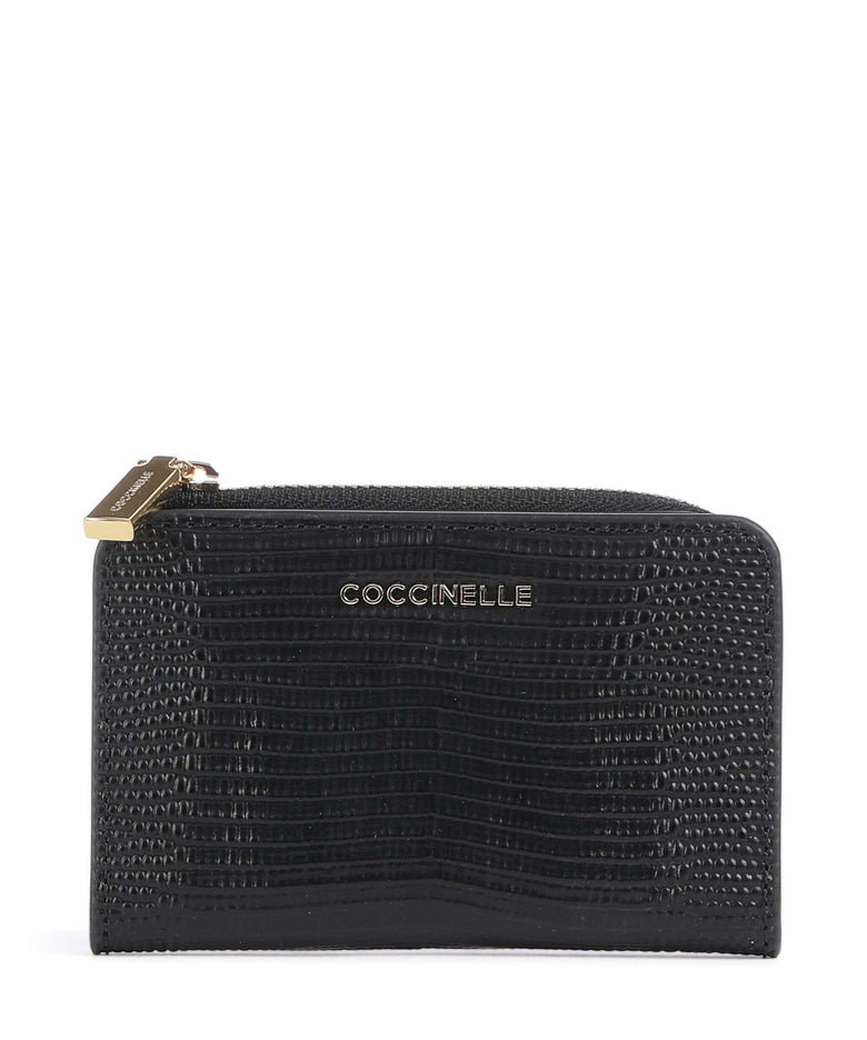 Coccinelle Metallic Lizard Wallet noir