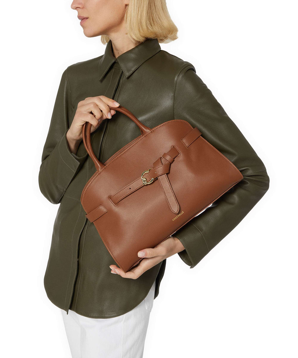 Coccinelle Sabine Handbag cognac