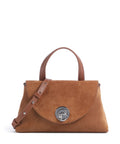 Coccinelle Nikla Suede Handbag cognac