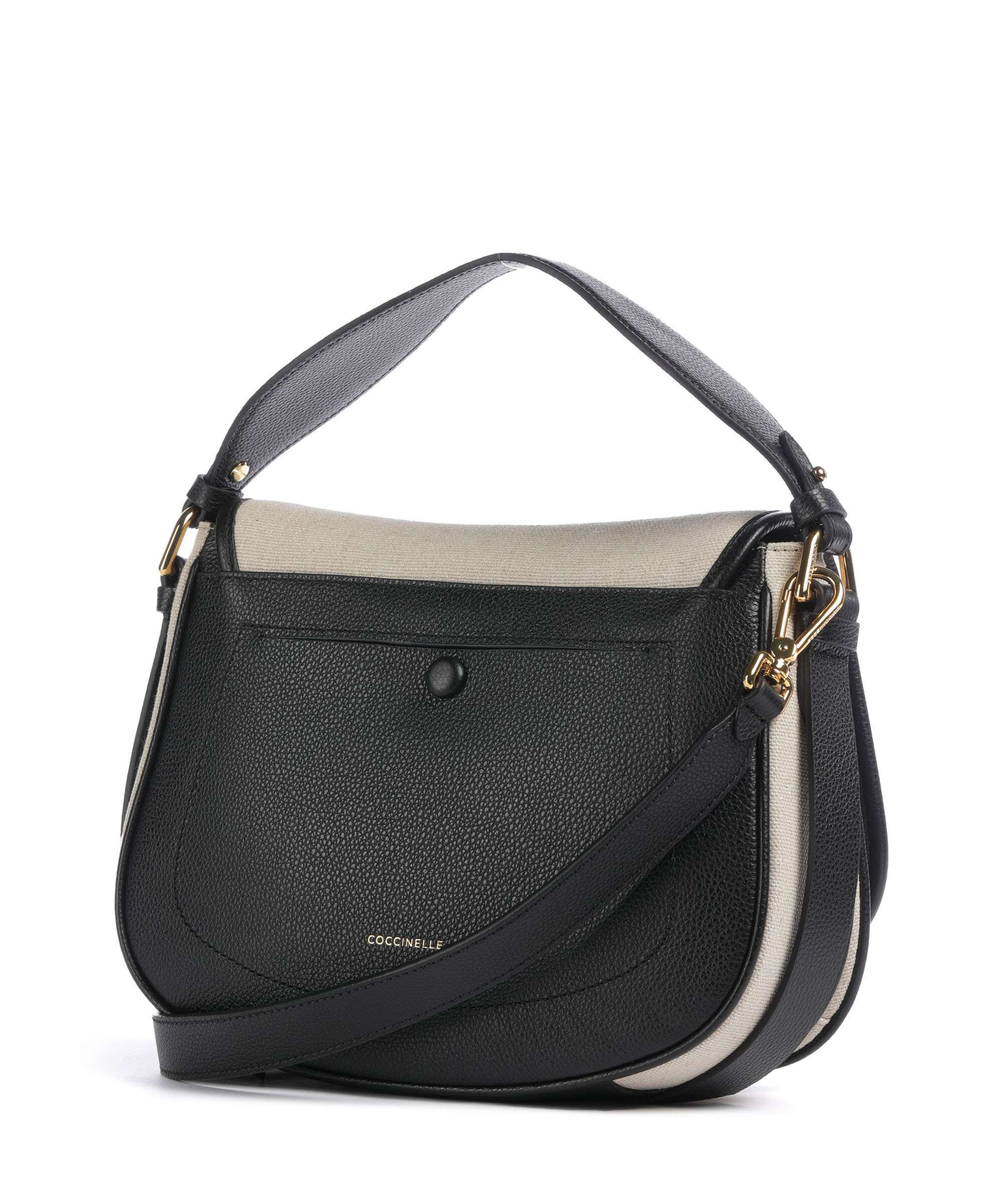 Coccinelle Mavery Canvas Handbag natural/noir