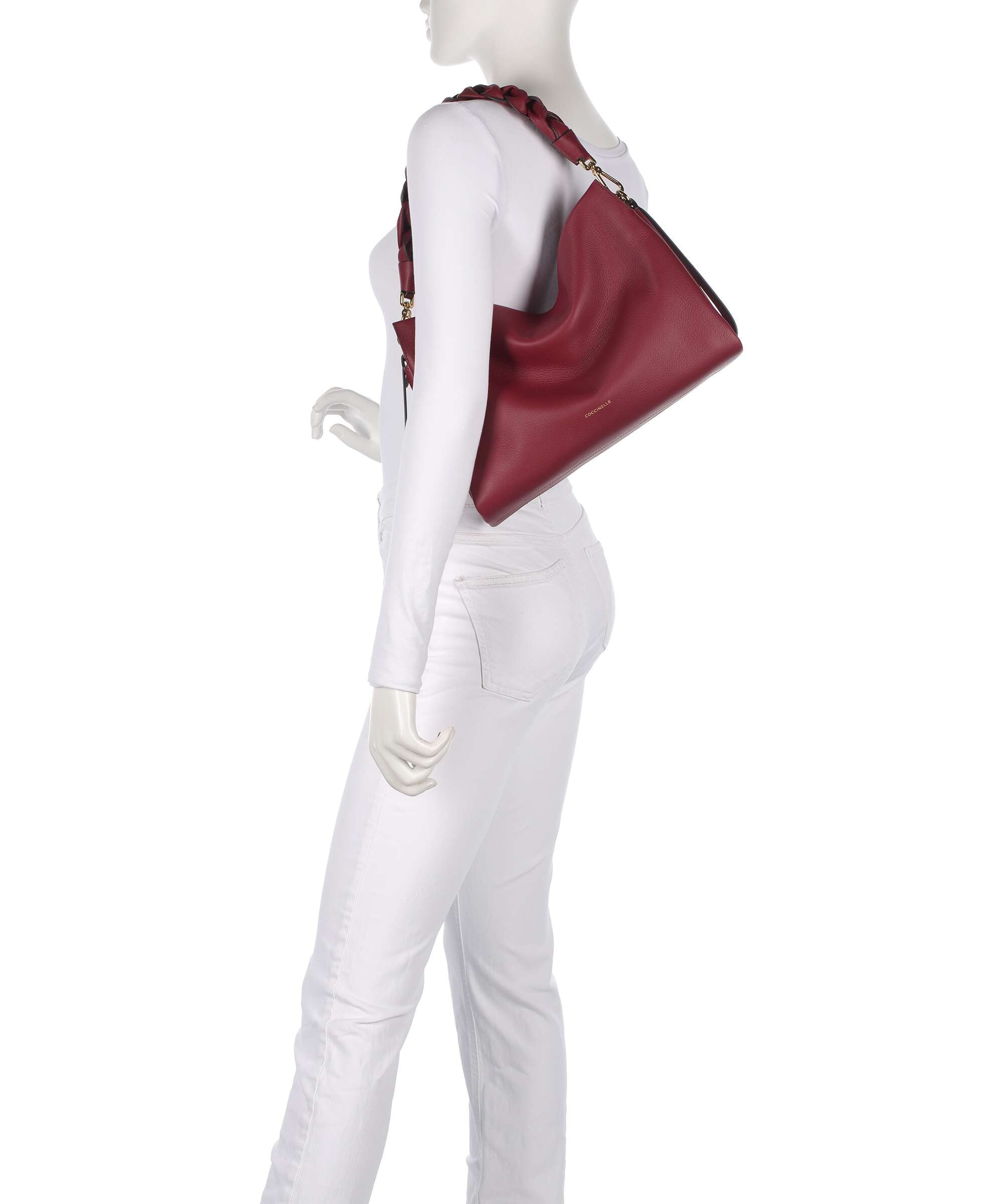 Coccinelle Boheme Grana Double Hobo bag ribes/prune