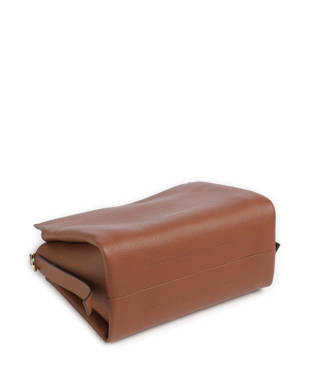 Coccinelle Boheme Grana Double Handbag cognac/noir