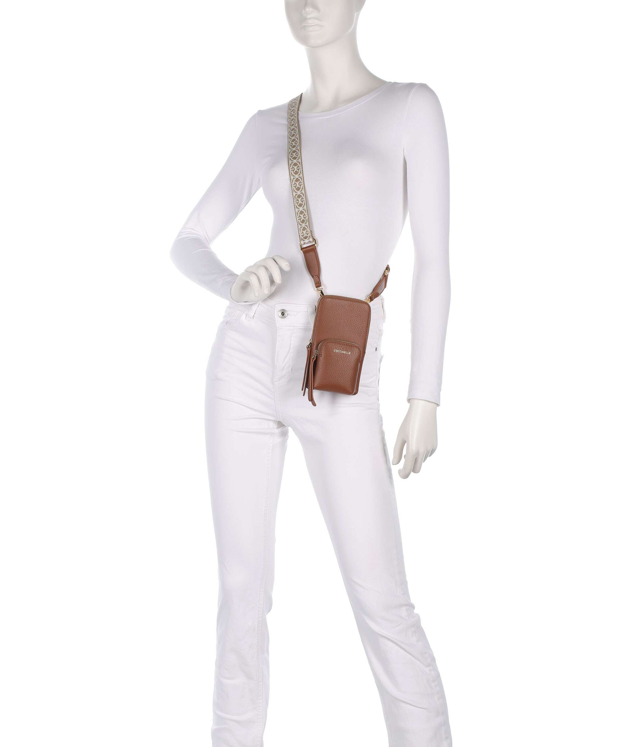 Coccinelle Pixie Phone bag cognac