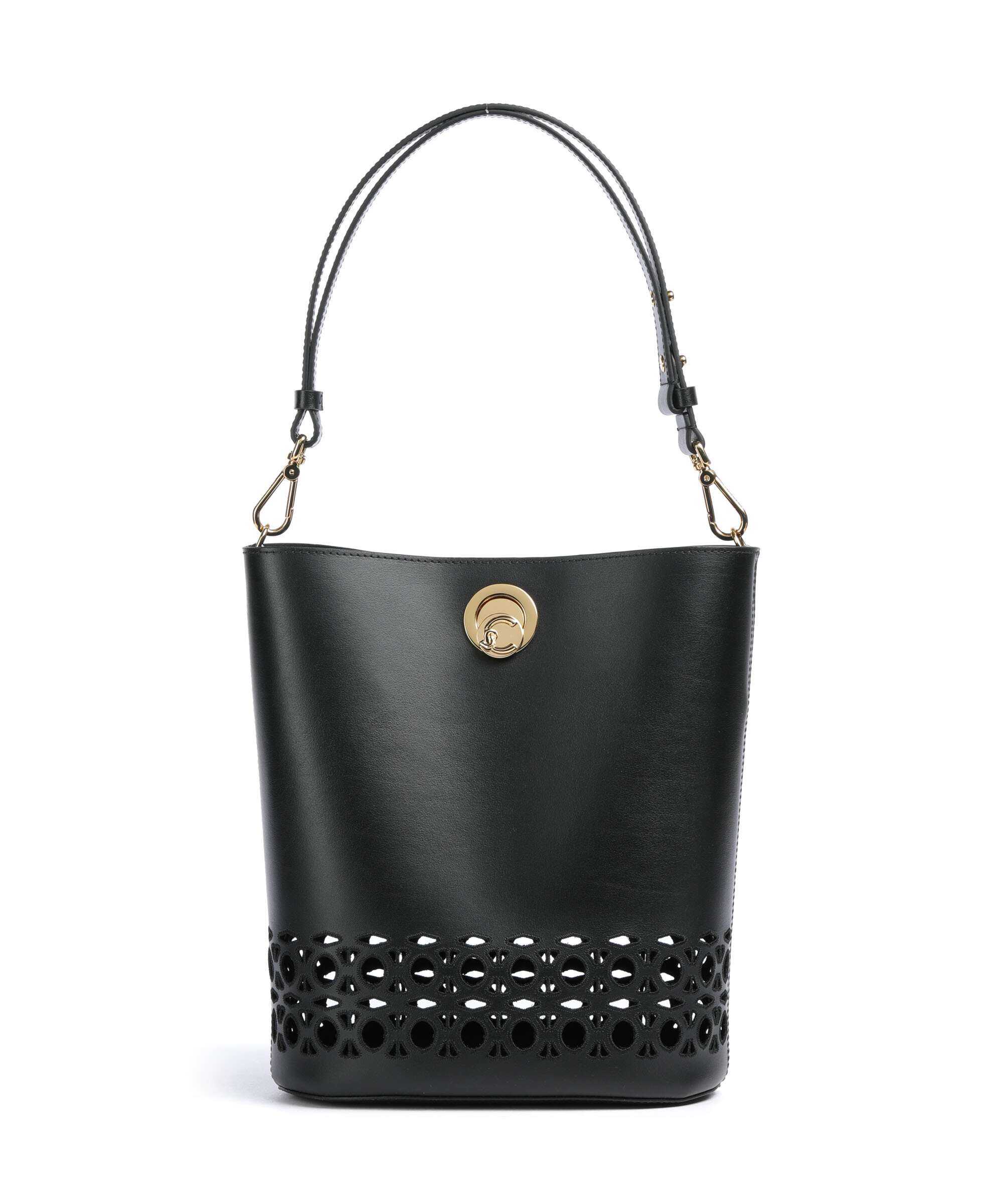Coccinelle Nikla Monogram Sangallo Bucket bag noir