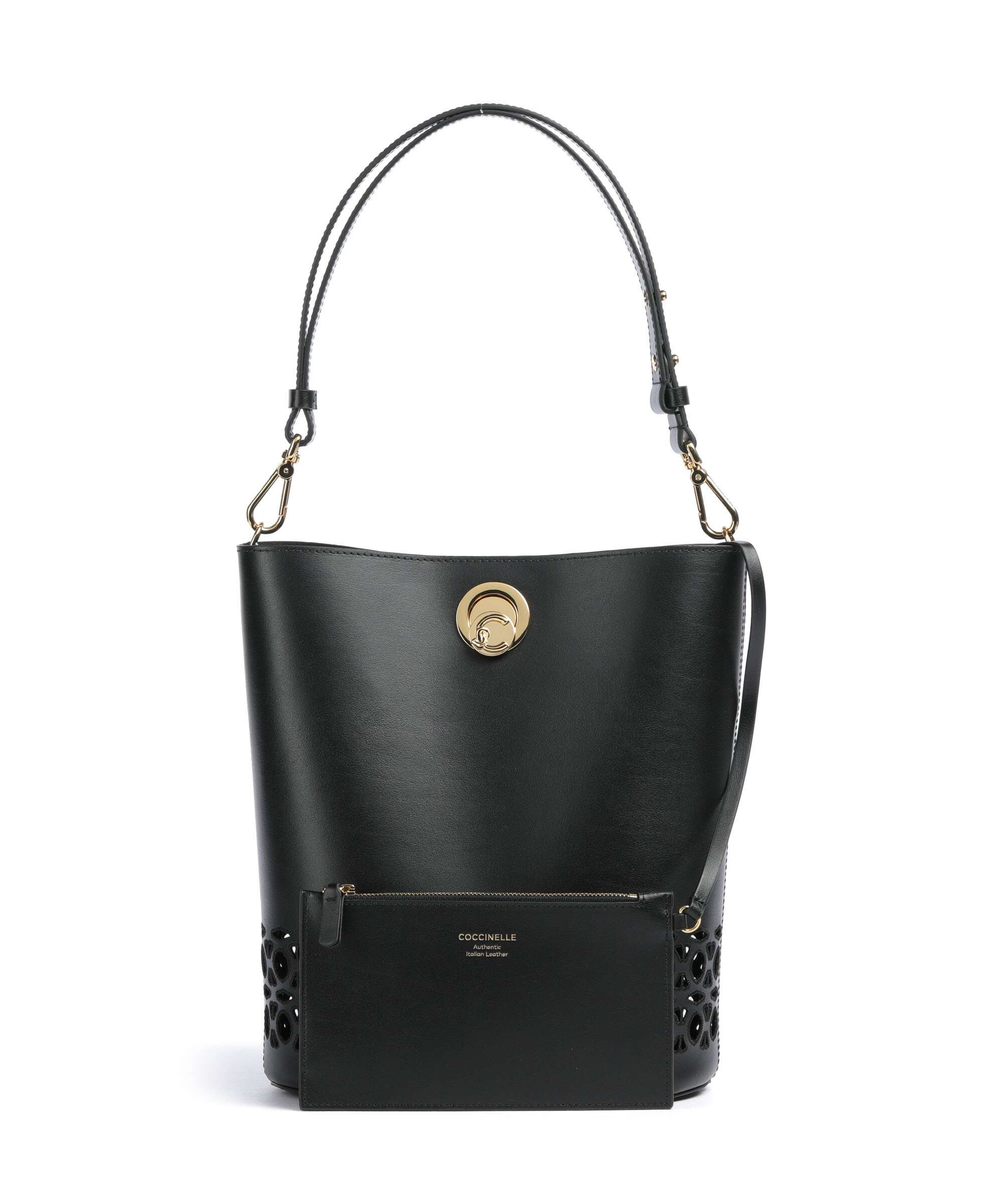 Coccinelle Nikla Monogram Sangallo Bucket bag noir
