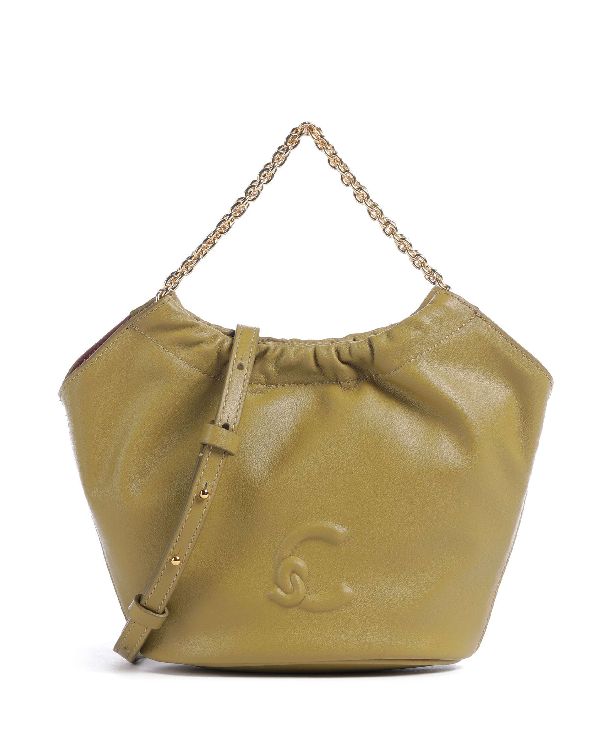 Coccinelle Smash Bucket bag seagrass