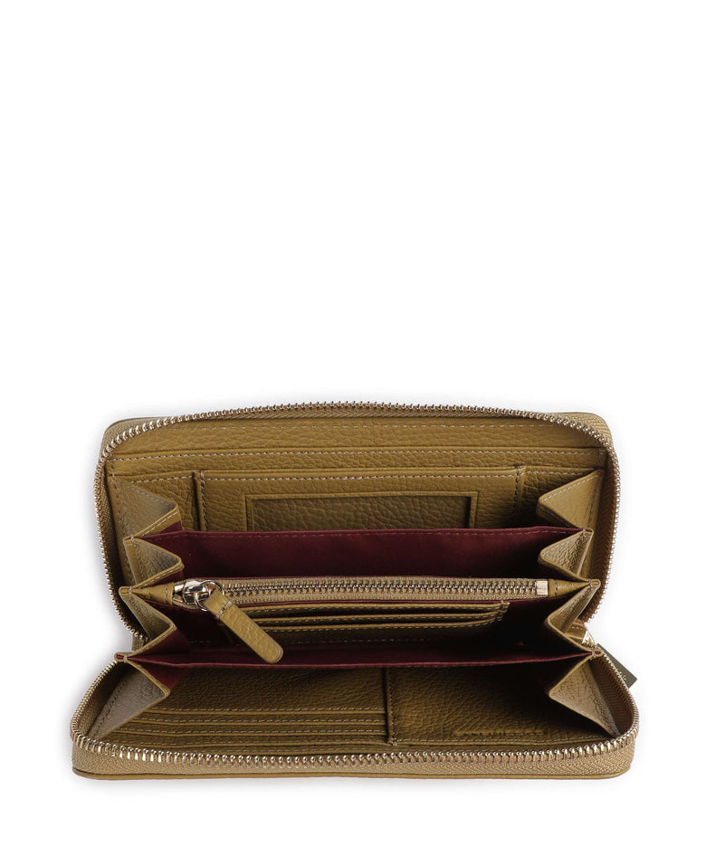 Coccinelle Metallic Soft Wallet seagrass