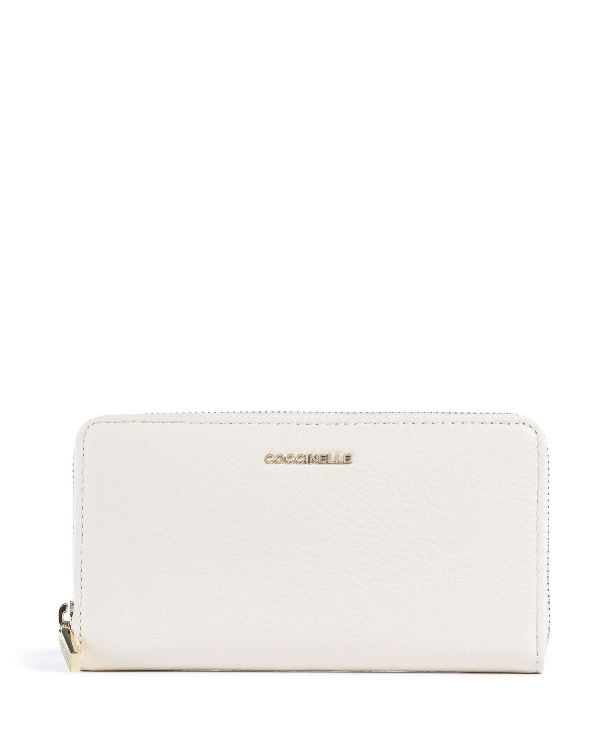 Coccinelle Metallic Soft Wallet pearl