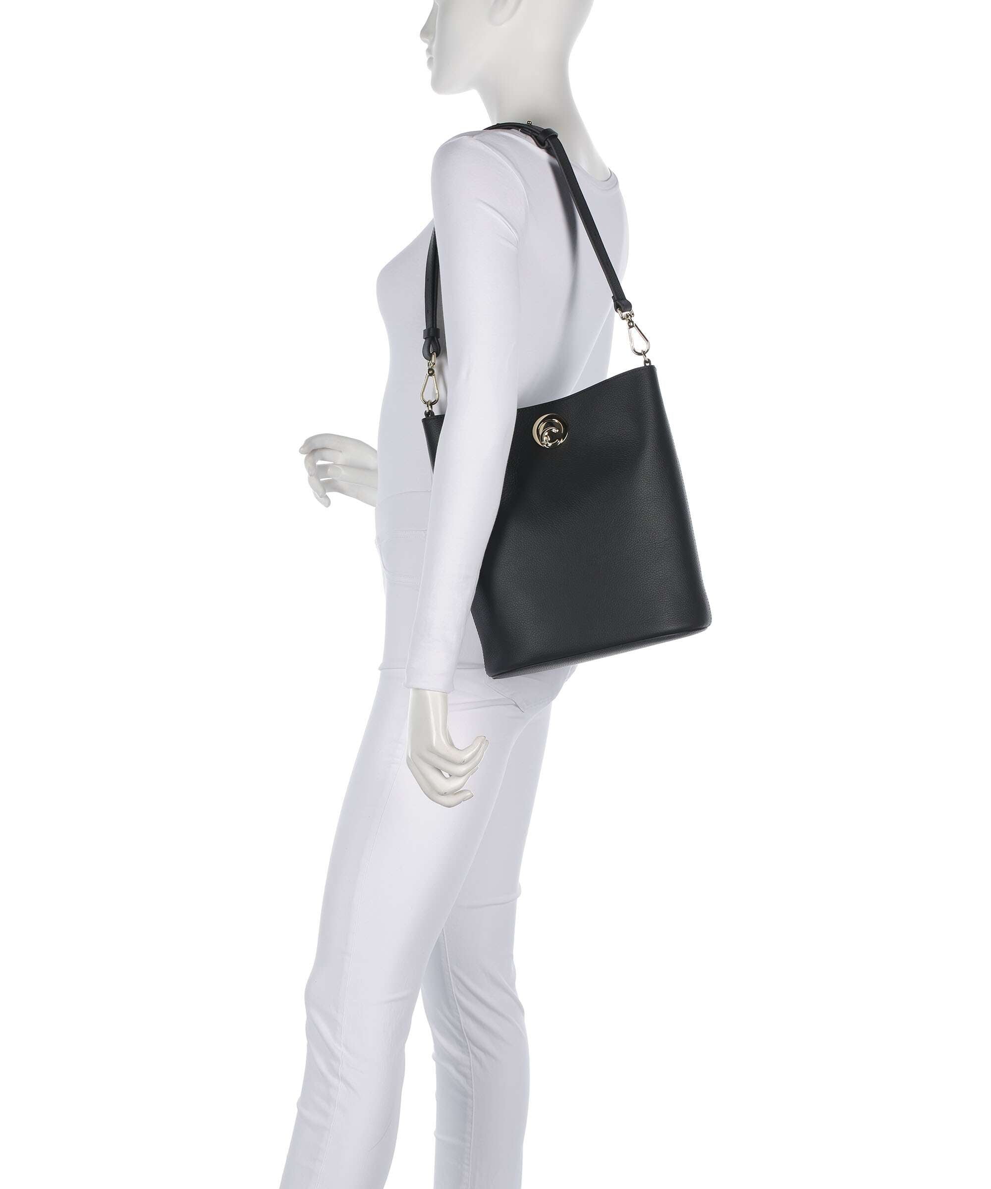 Coccinelle Nikla Bucket bag noir/cognac
