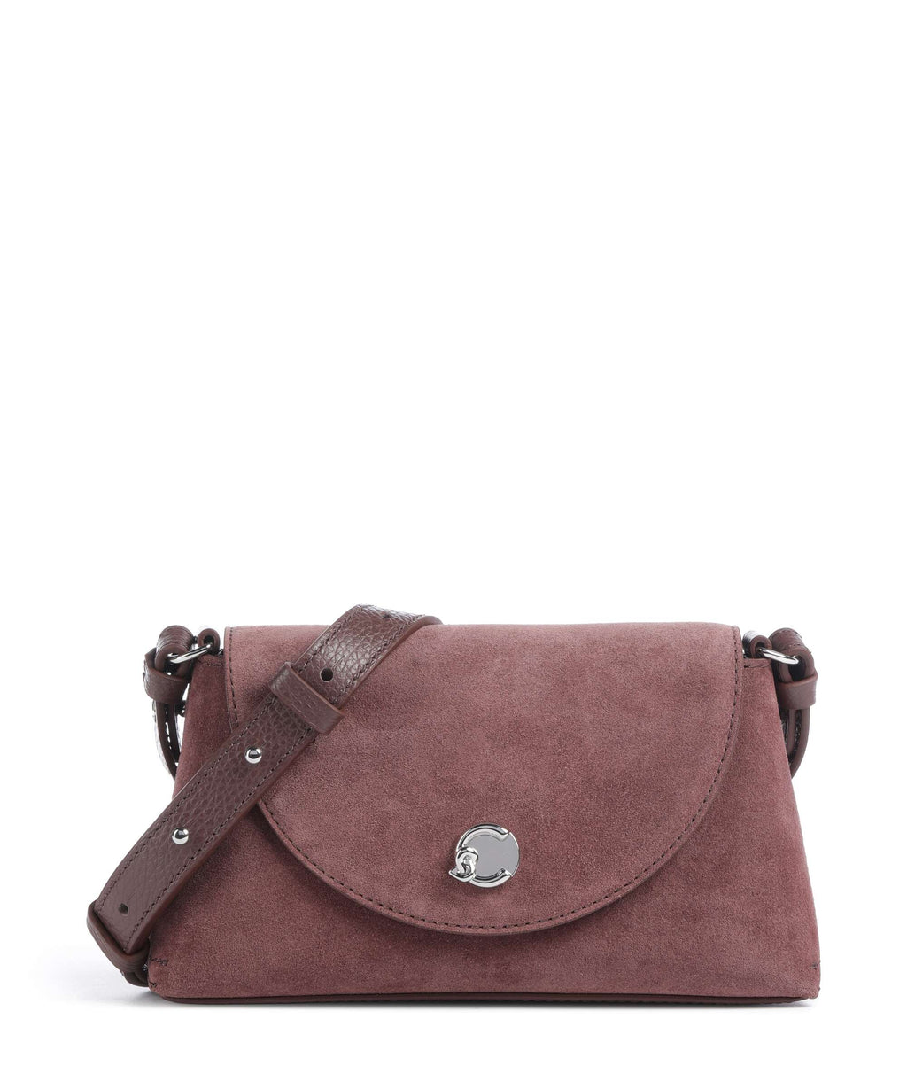 Coccinelle Nikla Suede Crossbody bag berry