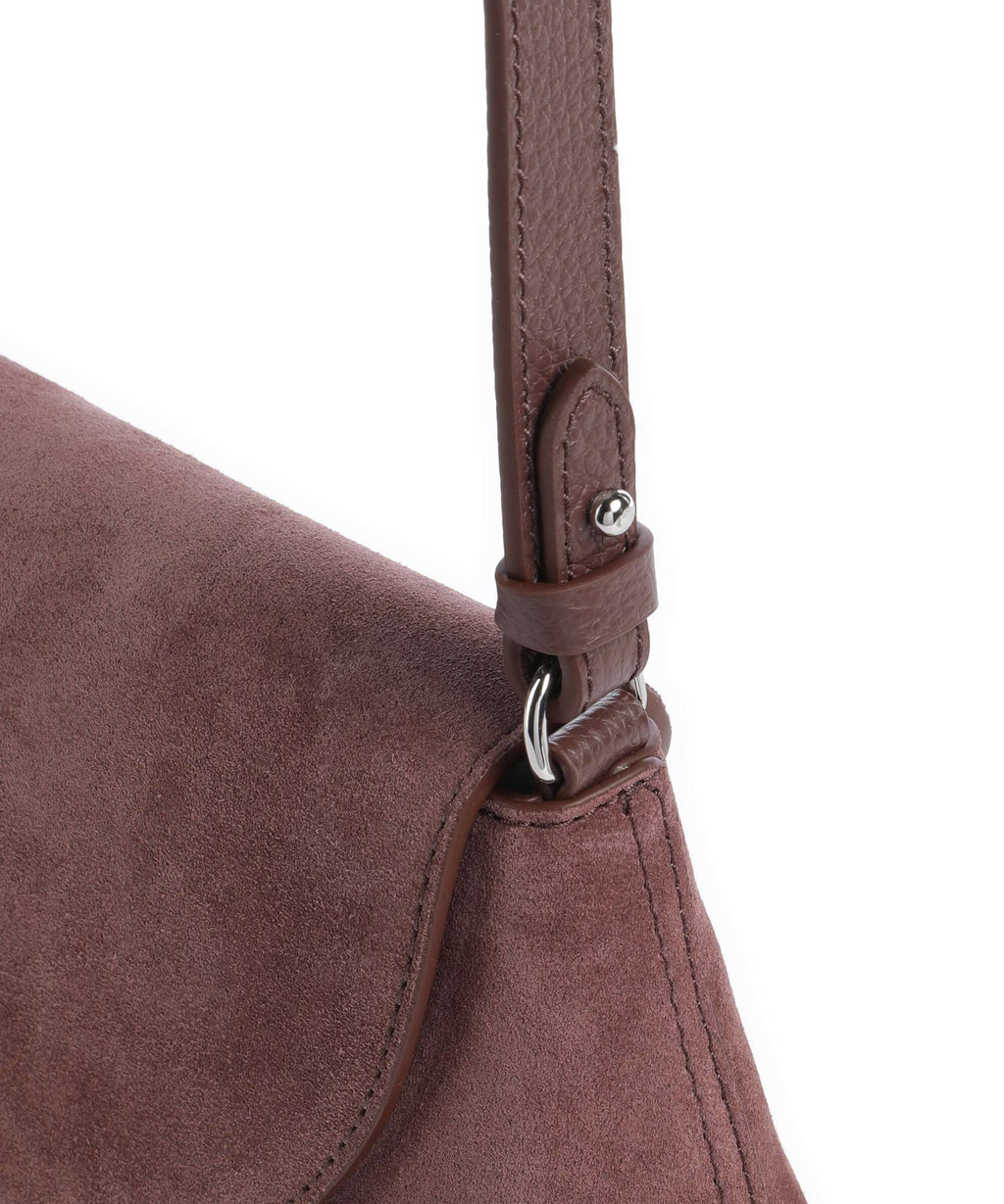 Coccinelle Nikla Suede Crossbody bag berry