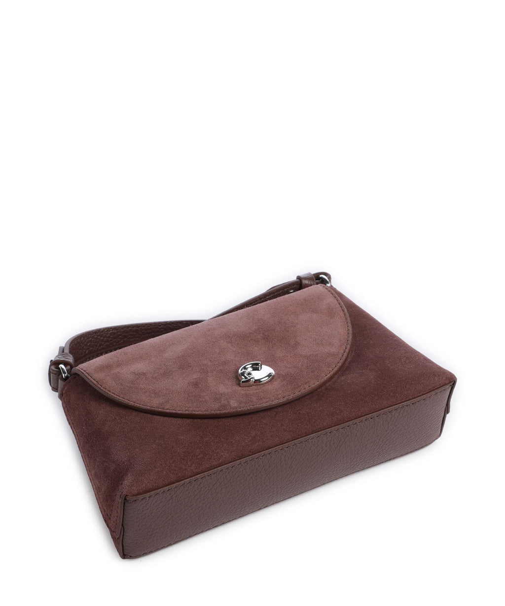 Coccinelle Nikla Suede Crossbody bag berry