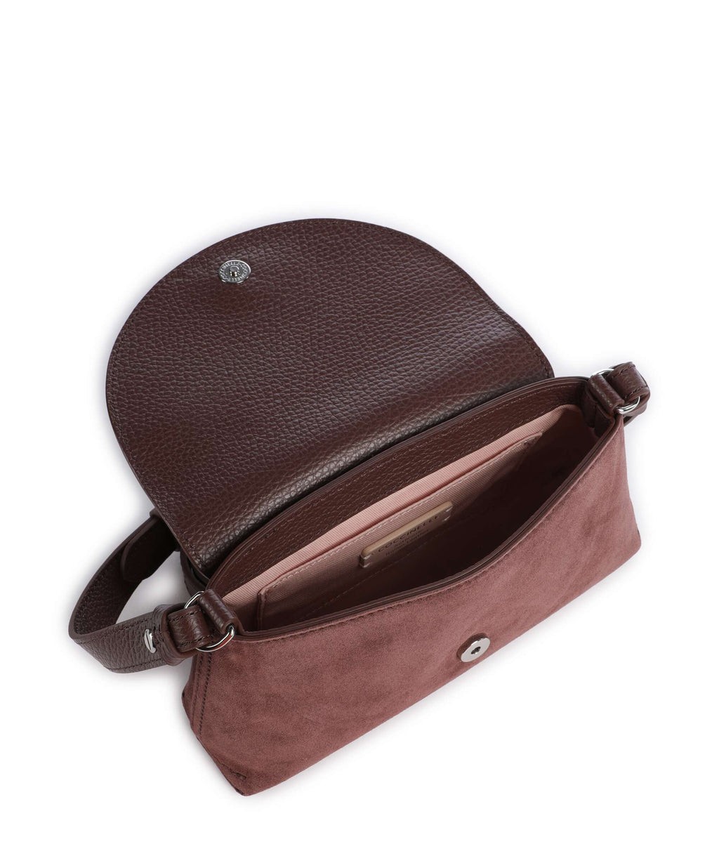 Coccinelle Nikla Suede Crossbody bag berry