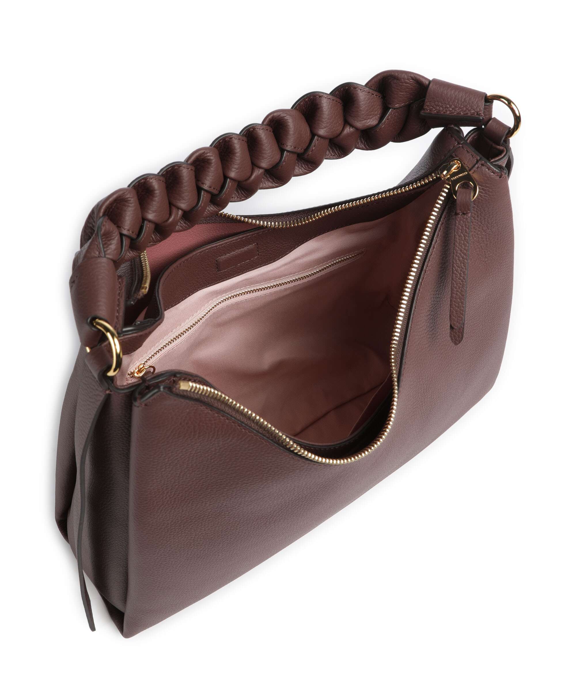 Coccinelle Boheme Grana Double Hobo bag berry/winter rose