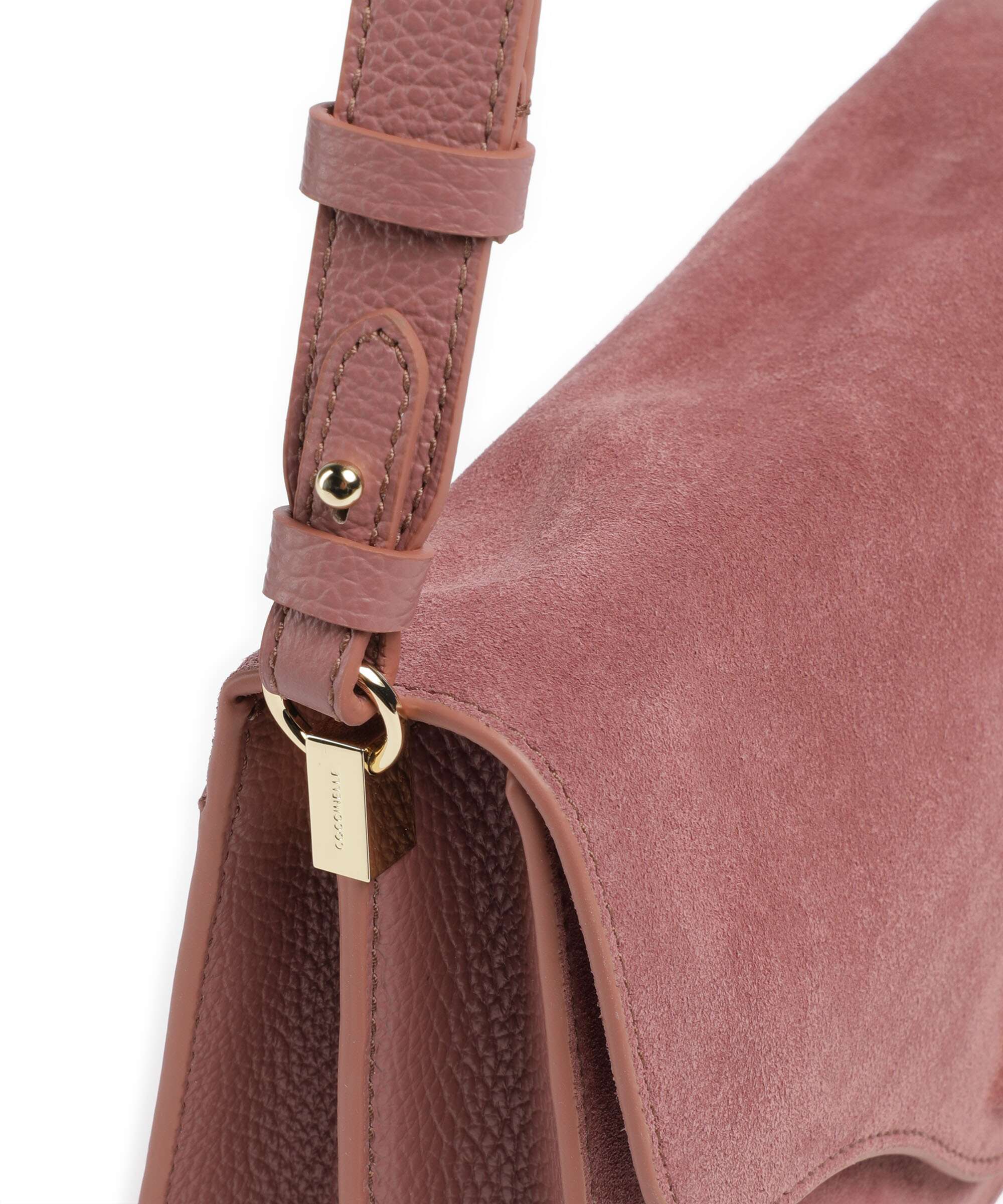 Coccinelle C-Me Softy Suede Shoulder bag winter rose
