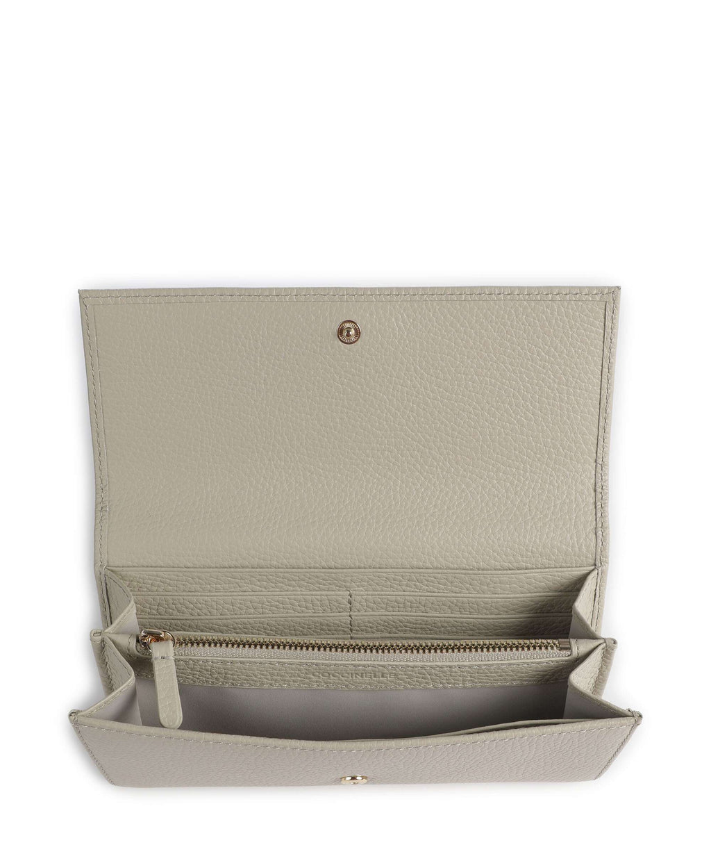 Coccinelle Metallic Soft Wallet eucalipto