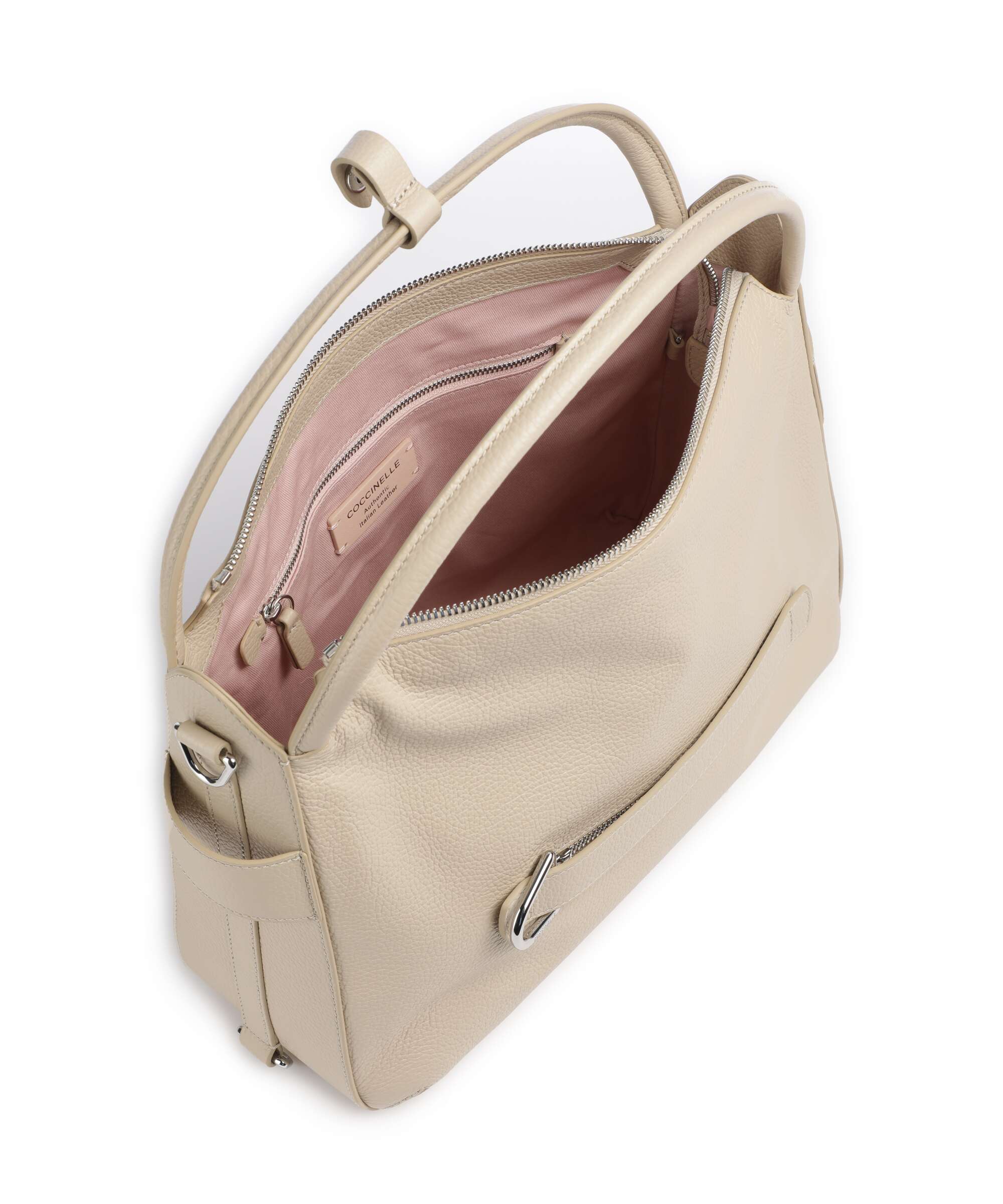 Coccinelle Gretel Ribbon Hobo bag sandshell