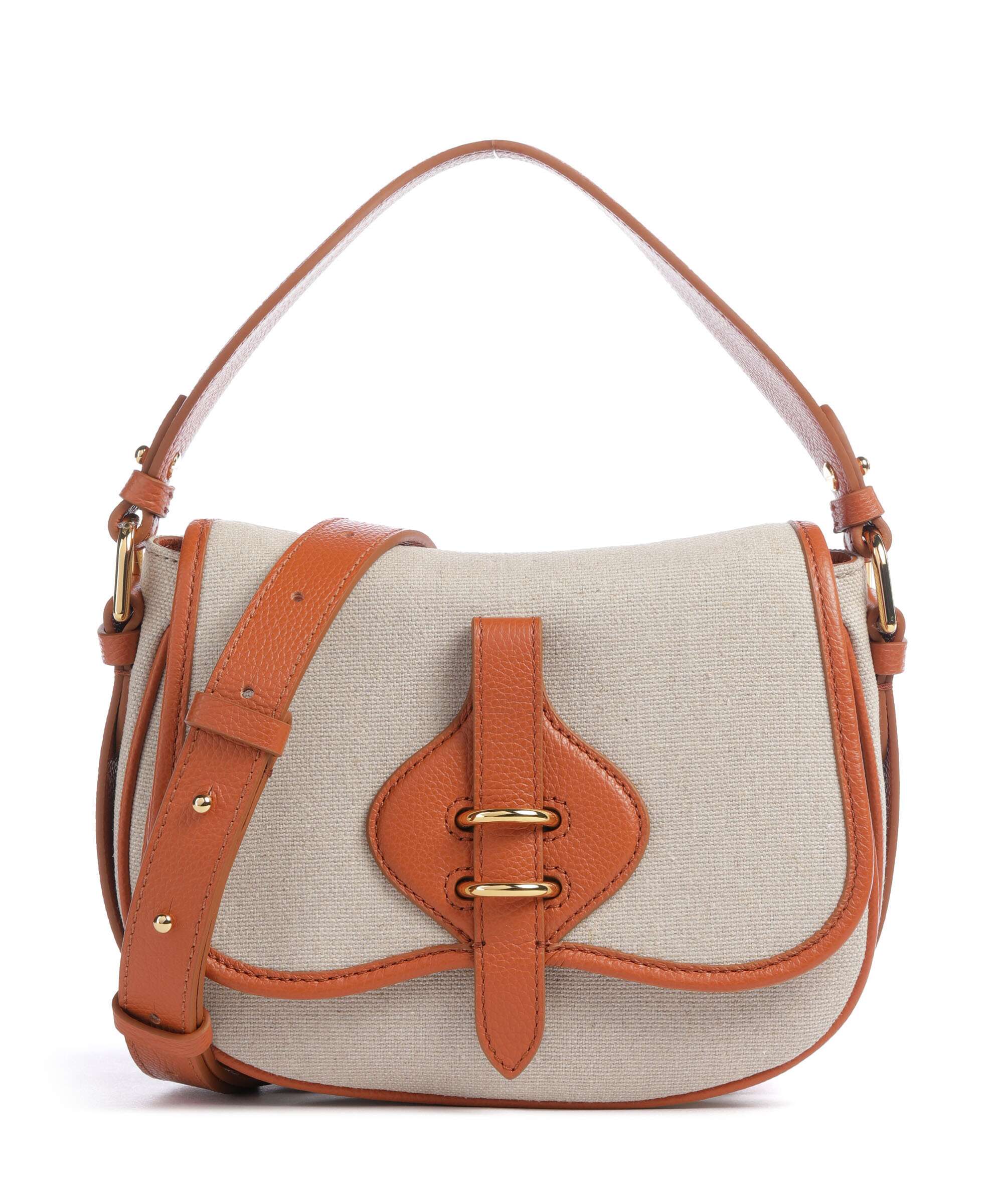 Coccinelle Mavery Canvas Handbag natural/crab