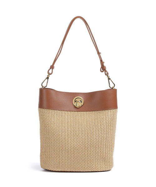 Coccinelle Nikla Bucket bag natural/cognac