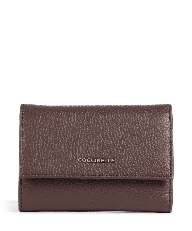 Coccinelle Metallic Soft Wallet berry