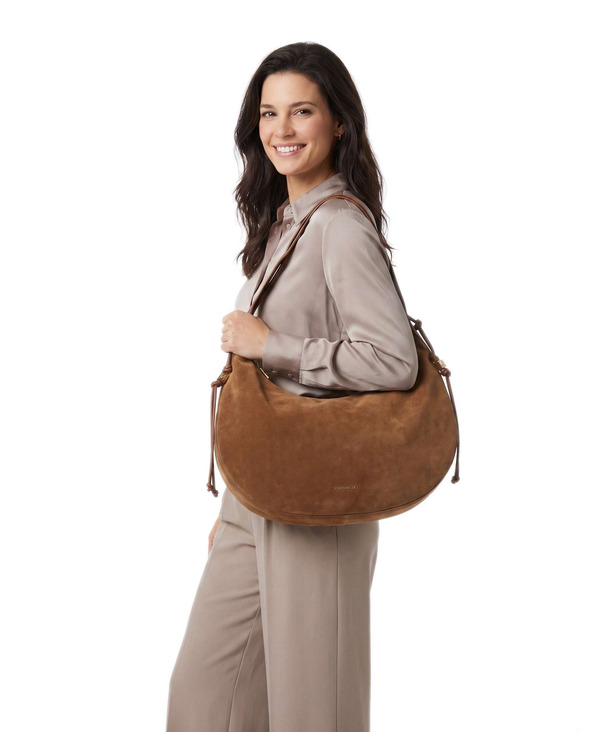 Coccinelle Thess Hobo bag cognac