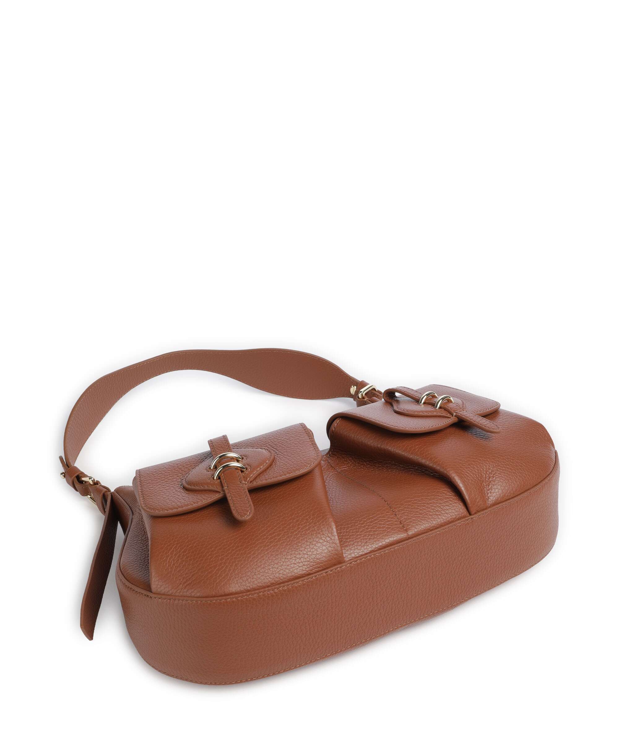 Coccinelle Mavery Pocket Hobo bag cognac