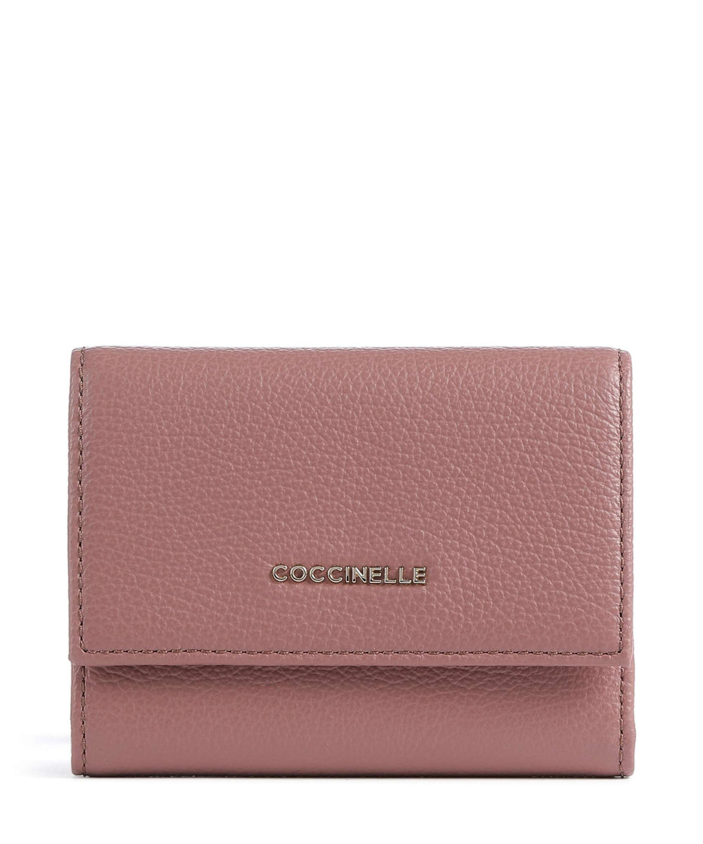Coccinelle Metallic Soft Wallet winter rose