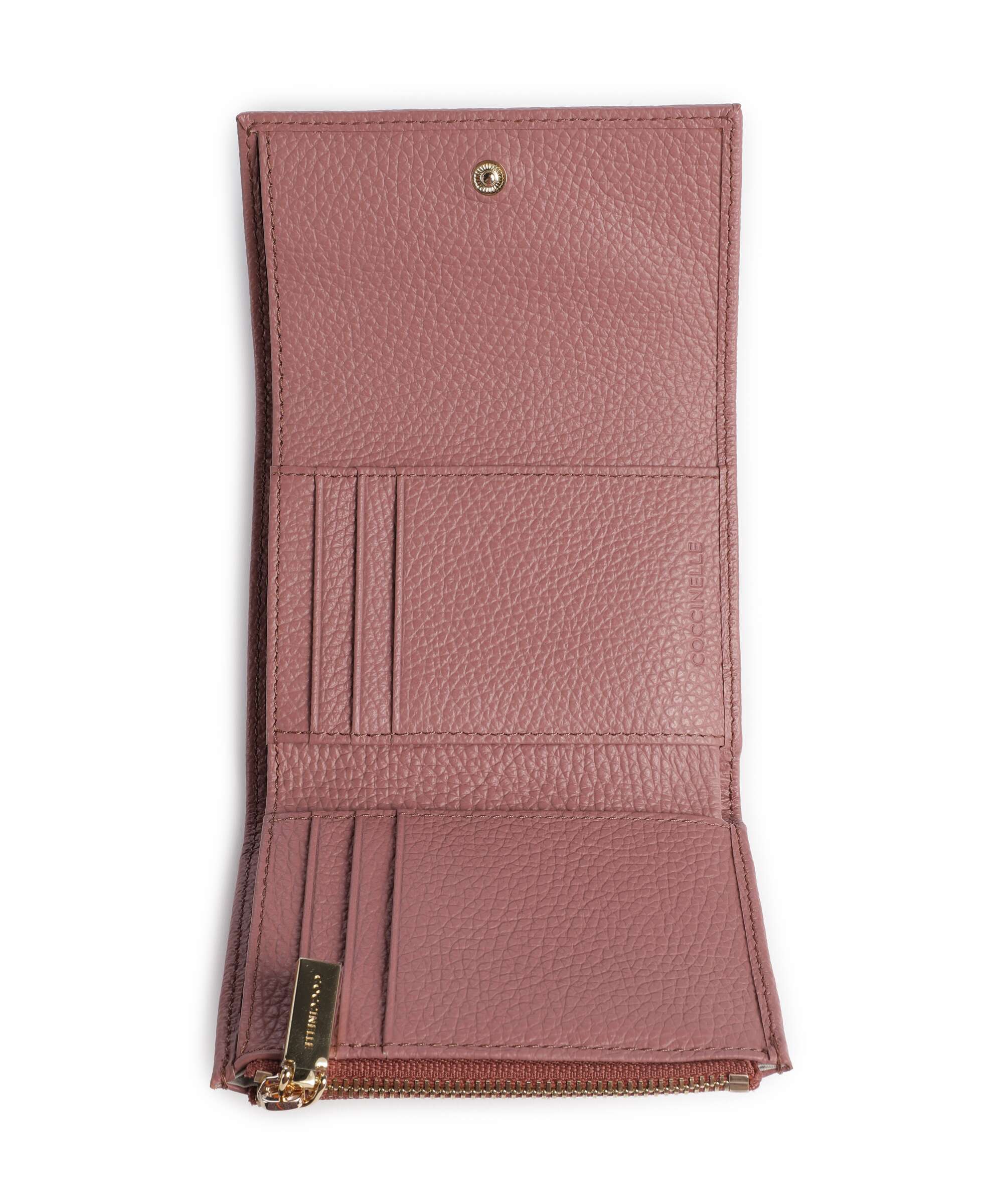 Coccinelle Metallic Soft Wallet winter rose