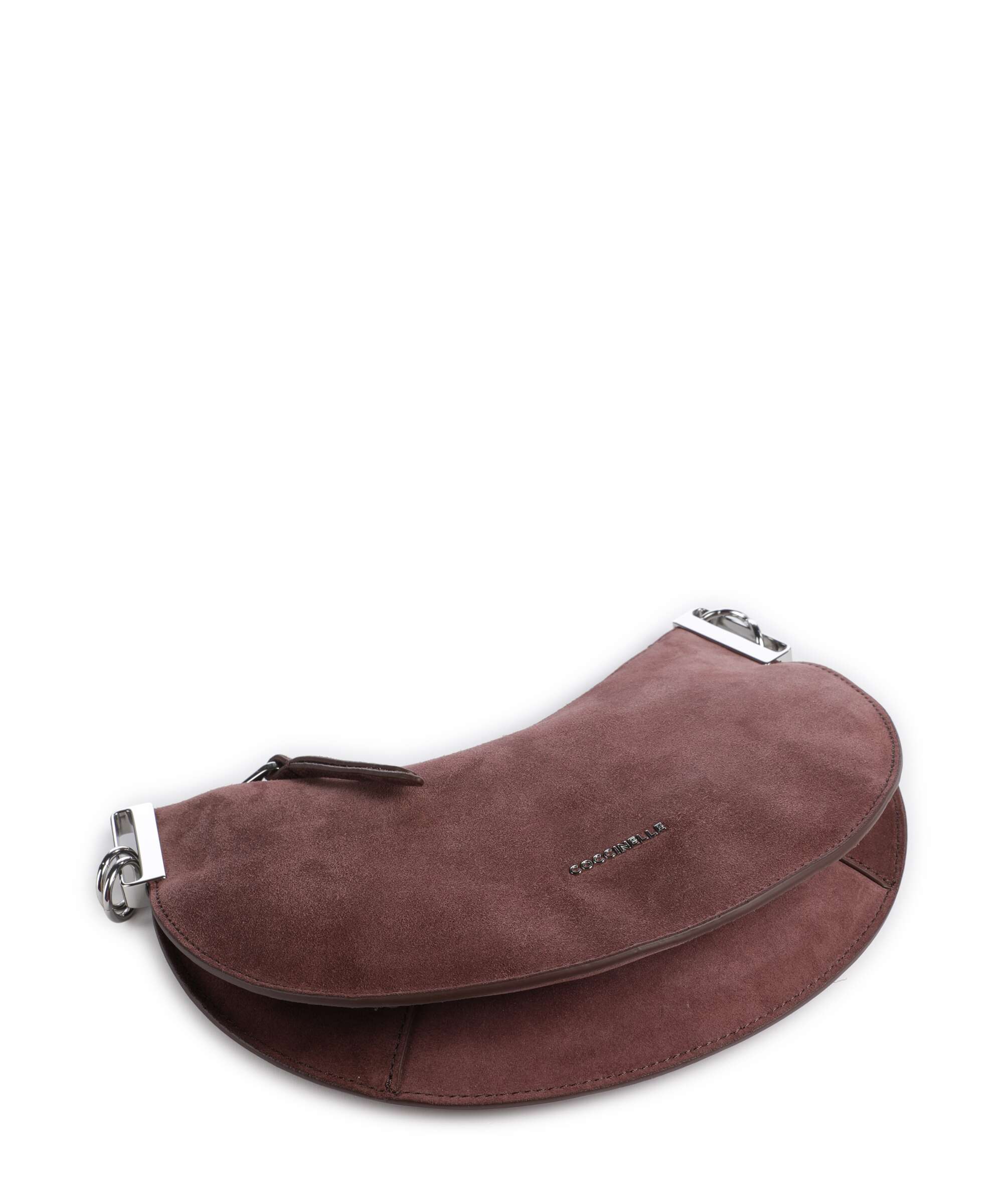 Coccinelle Sunup Suede Shoulder bag berry