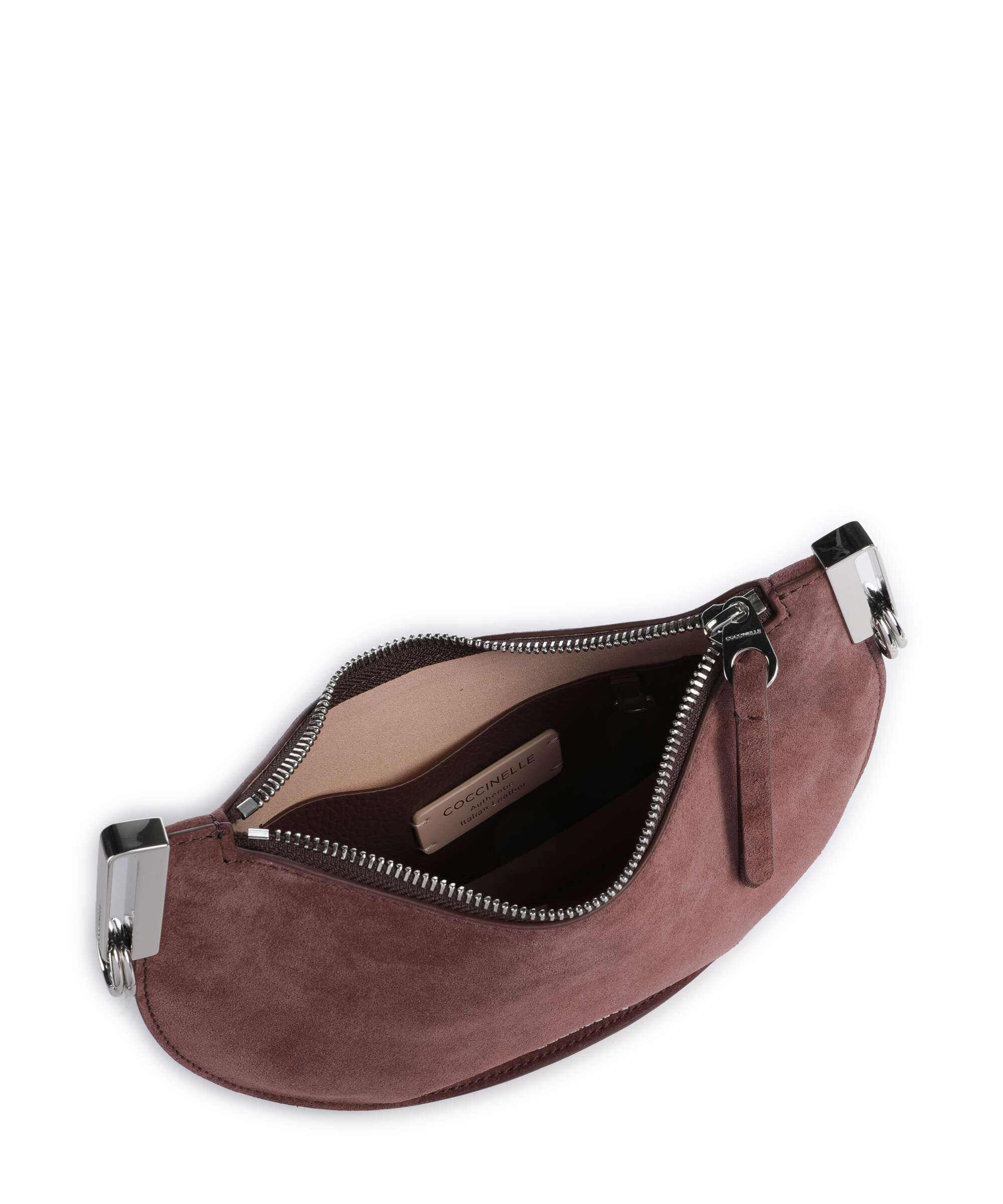 Coccinelle Sunup Suede Shoulder bag berry