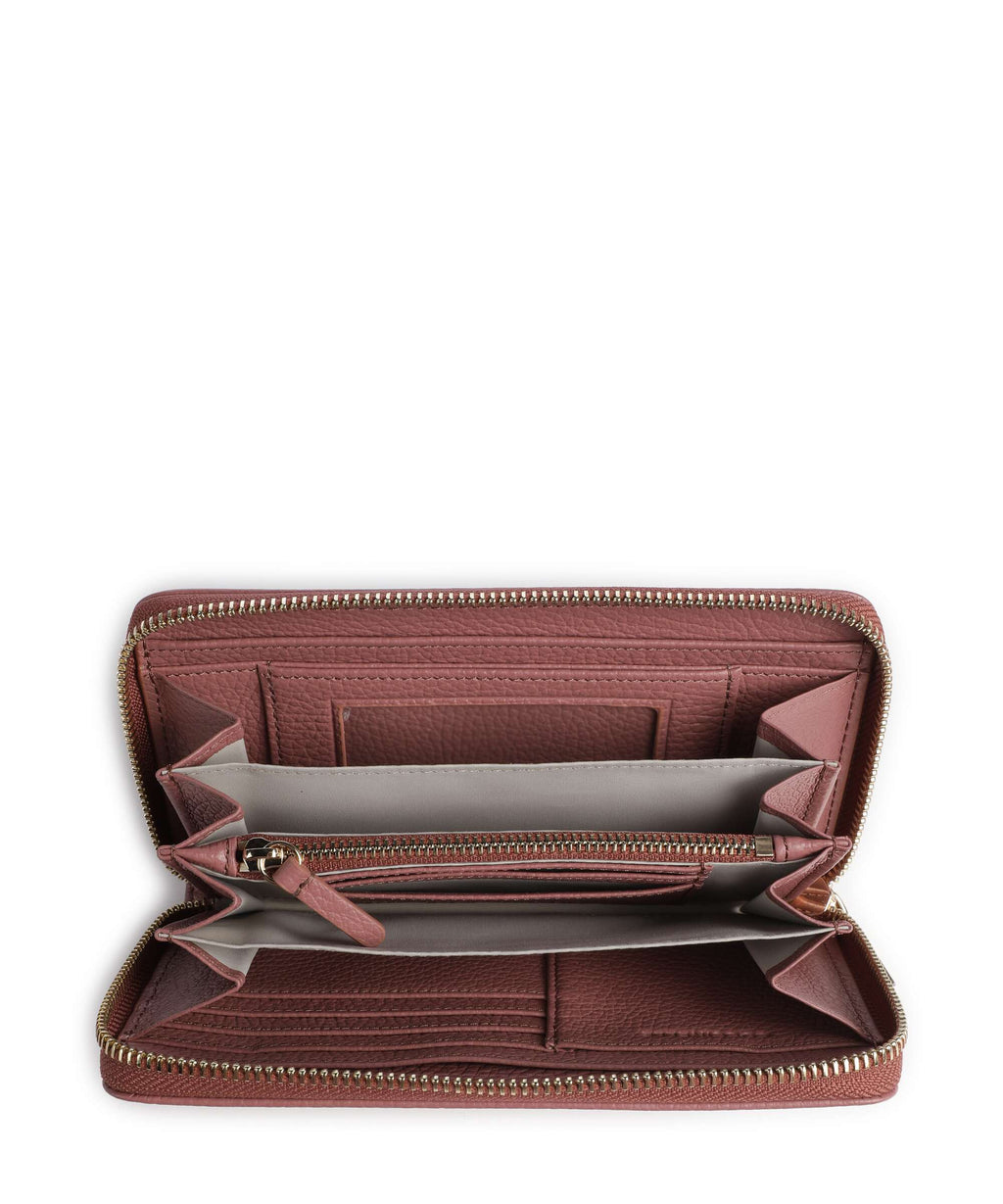 Coccinelle Metallic Soft Wallet winter rose