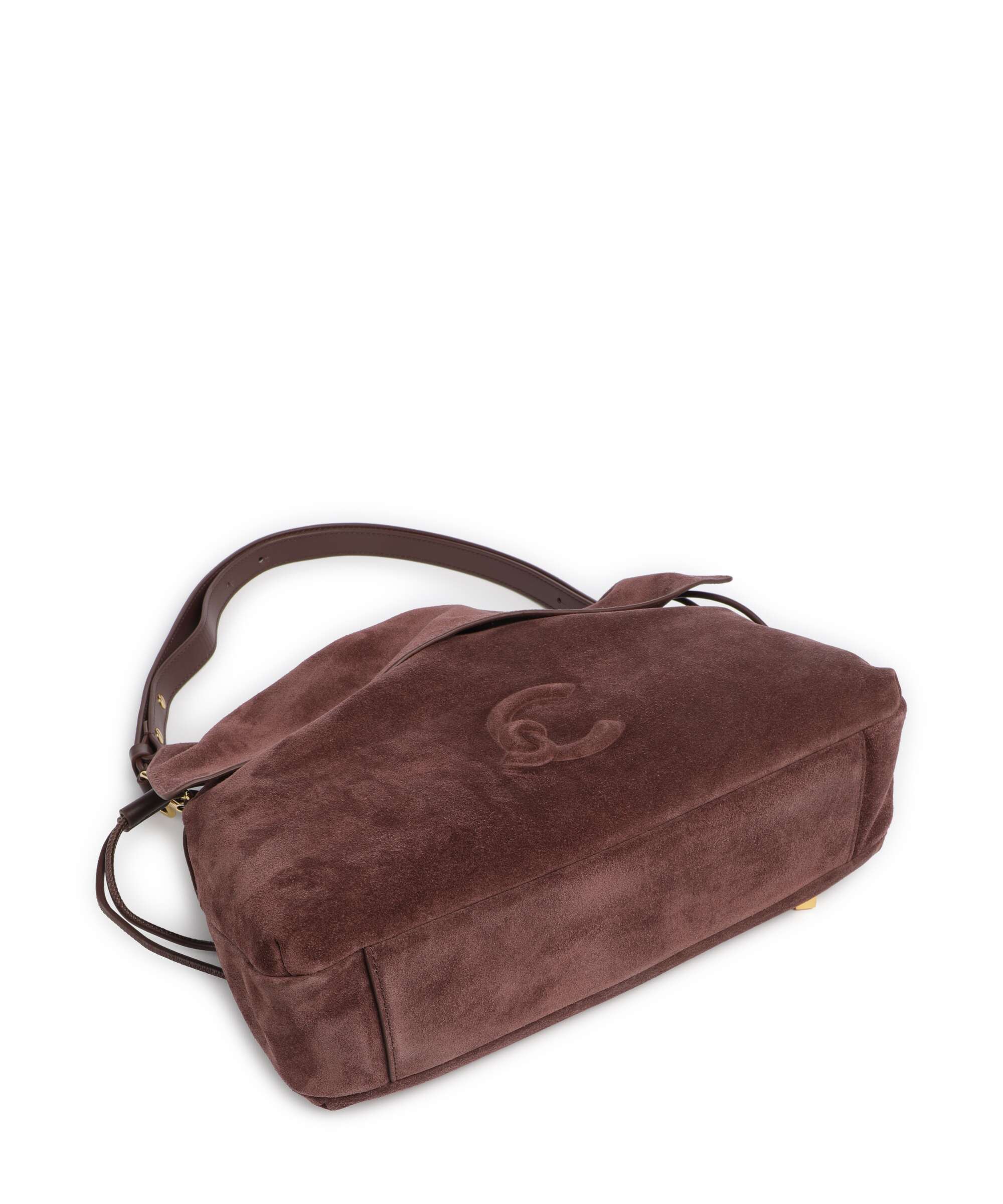 Coccinelle Lidia Suede Hobo bag berry