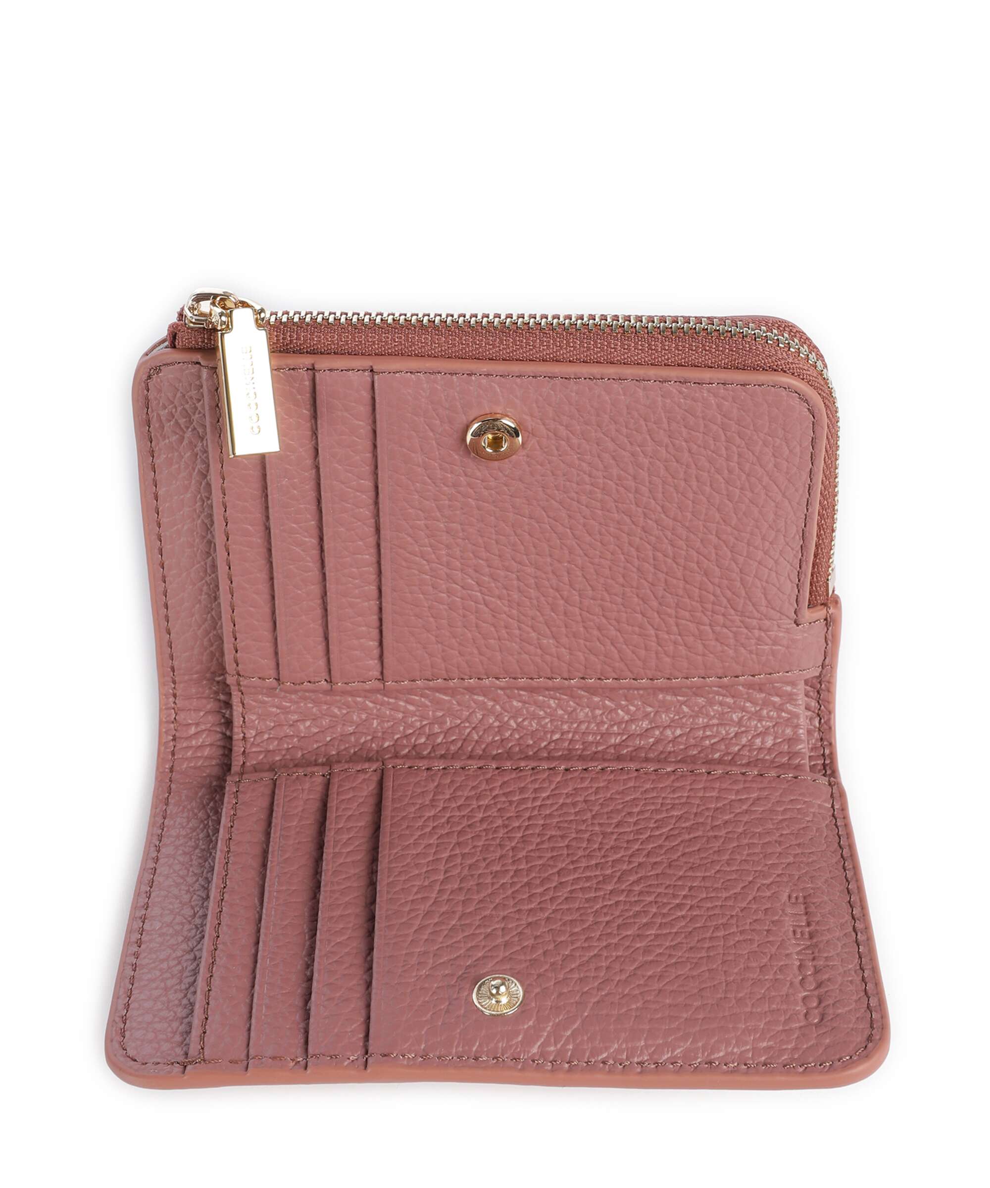 Coccinelle Metallic Soft Wallet winter rose