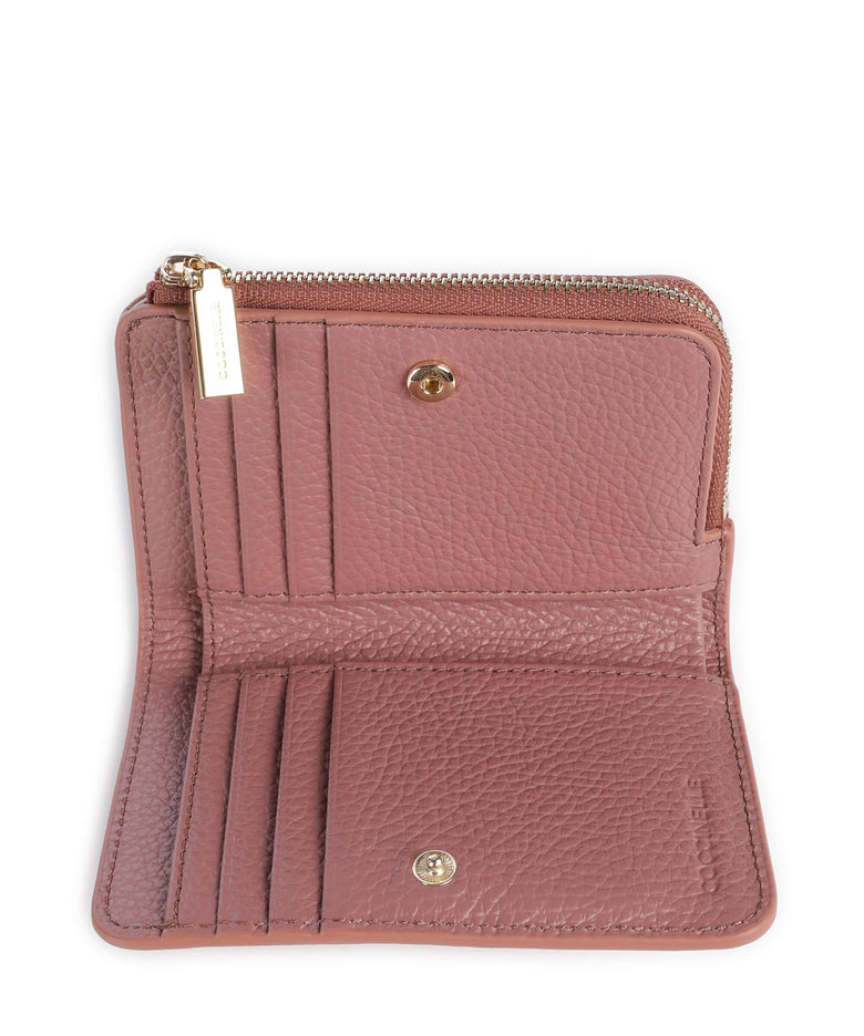 Coccinelle Metallic Soft Wallet winter rose