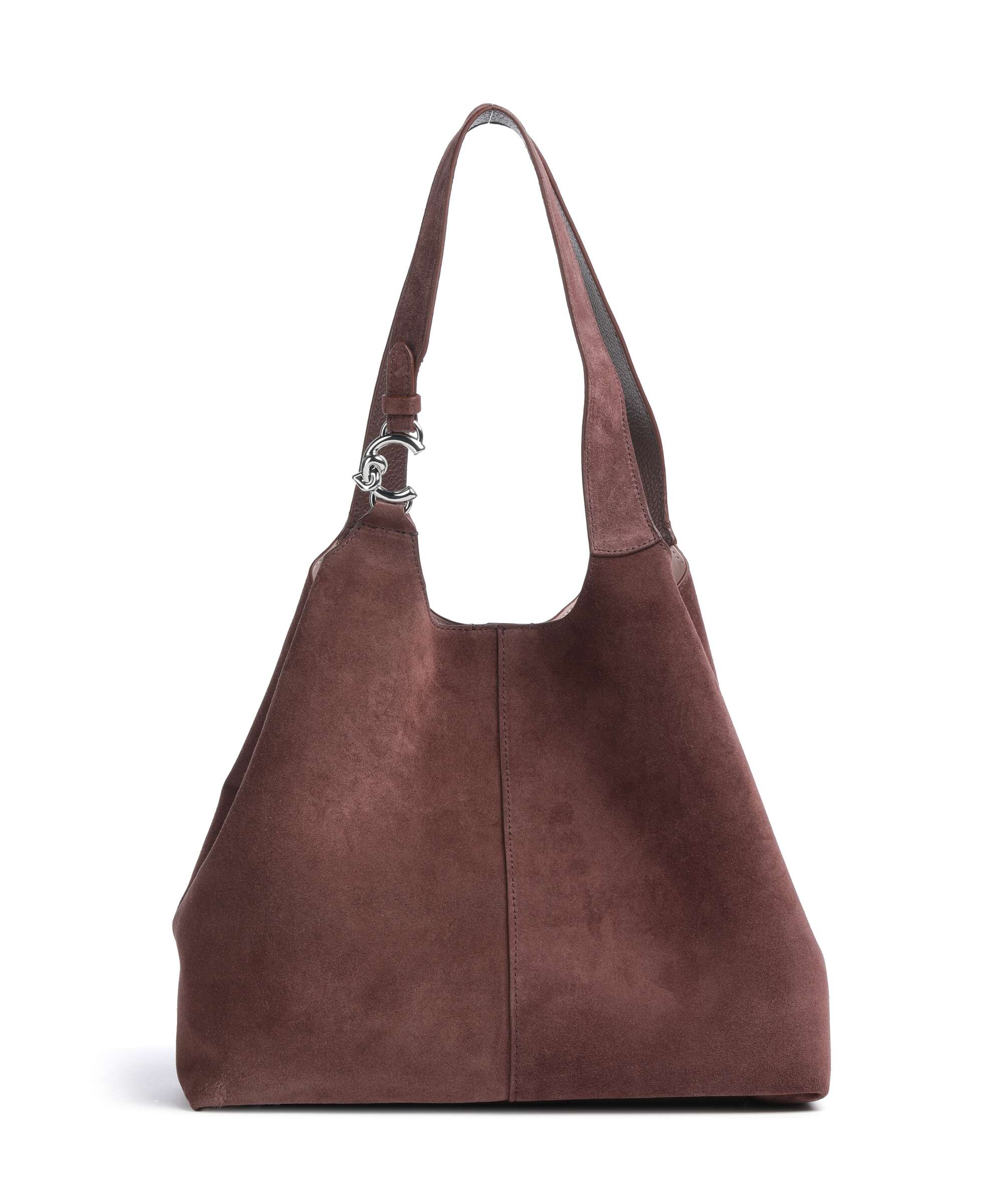 Coccinelle C-Easy Suede Hobo bag berry