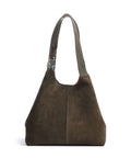 Coccinelle C-Easy Suede Hobo bag fango