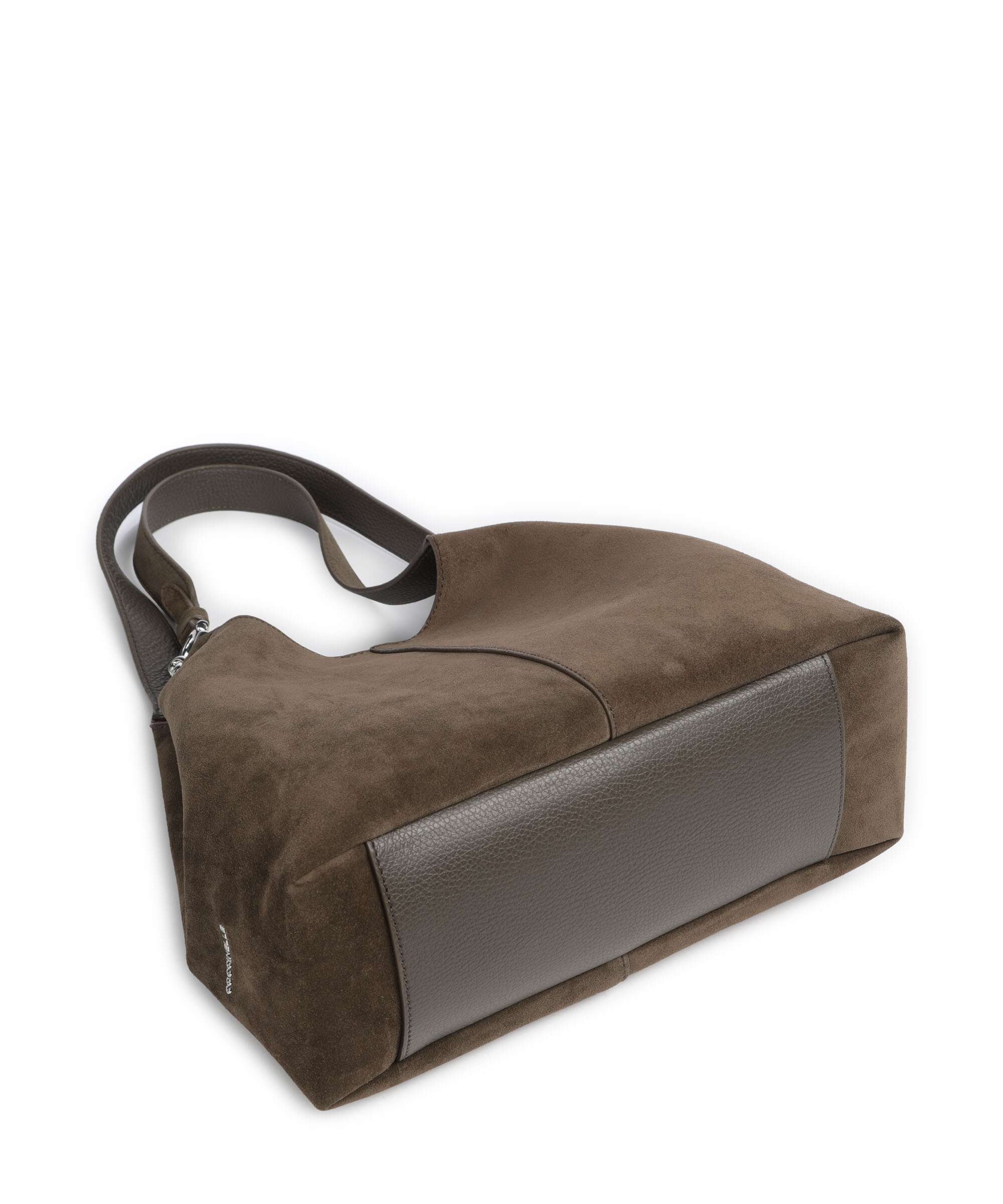 Coccinelle C-Easy Suede Hobo bag fango