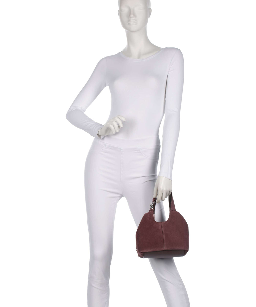 Coccinelle C-Easy Suede Handbag berry