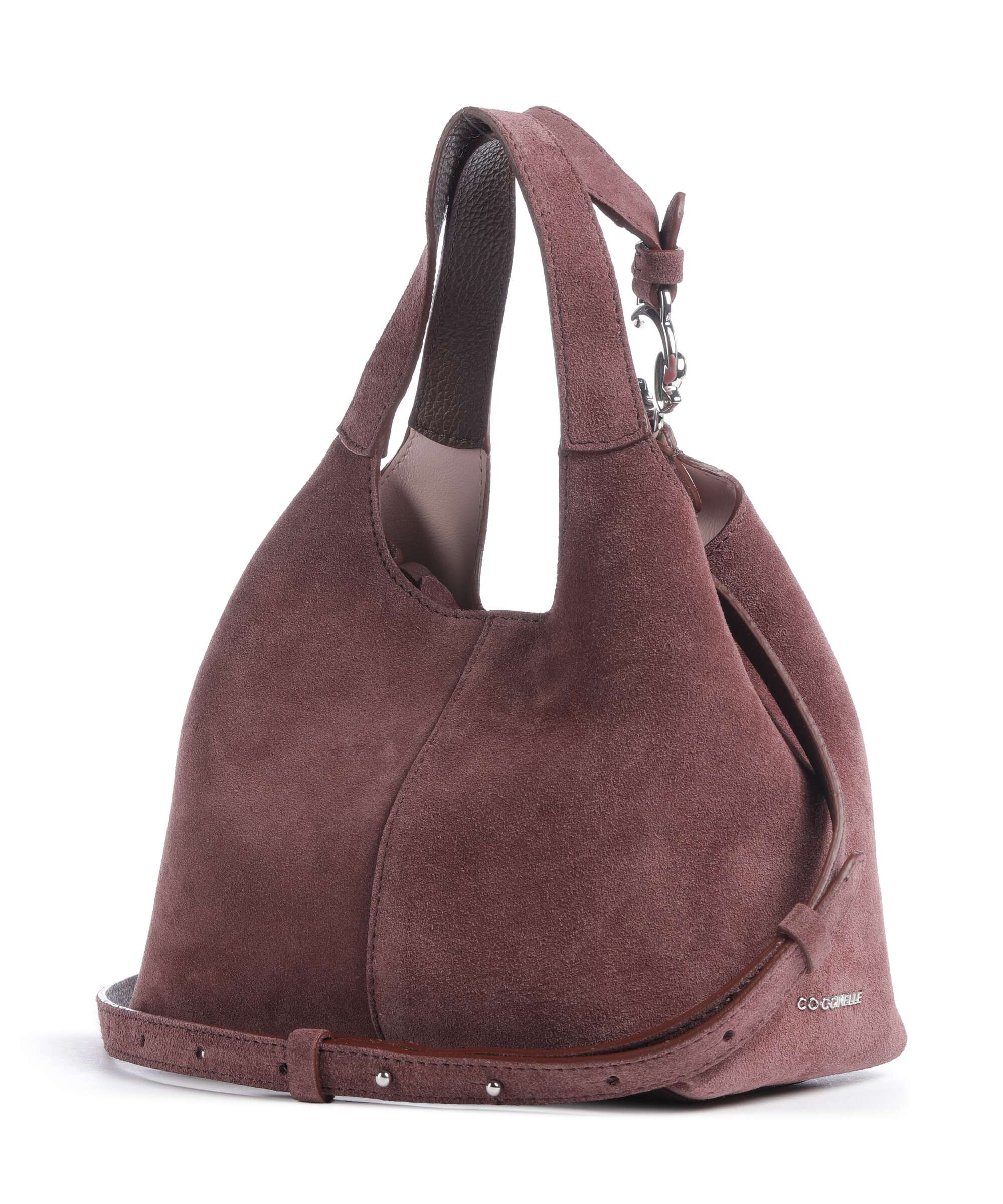Coccinelle C-Easy Suede Handbag berry