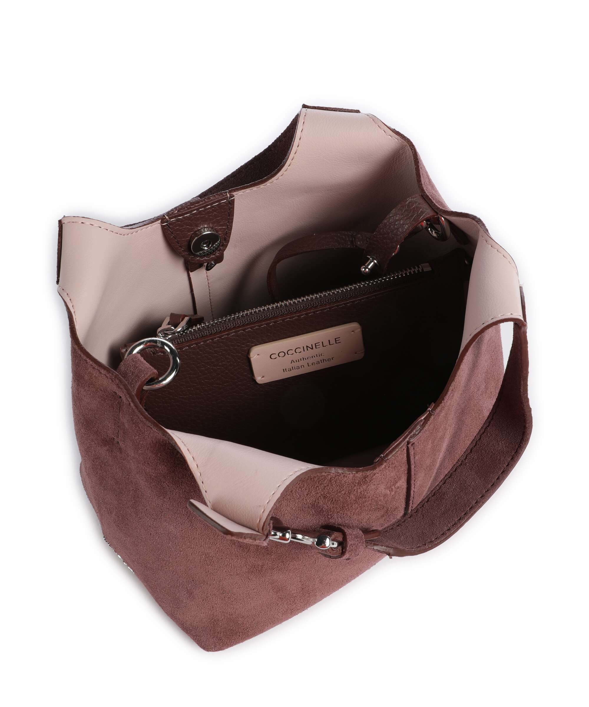 Coccinelle C-Easy Suede Handbag berry