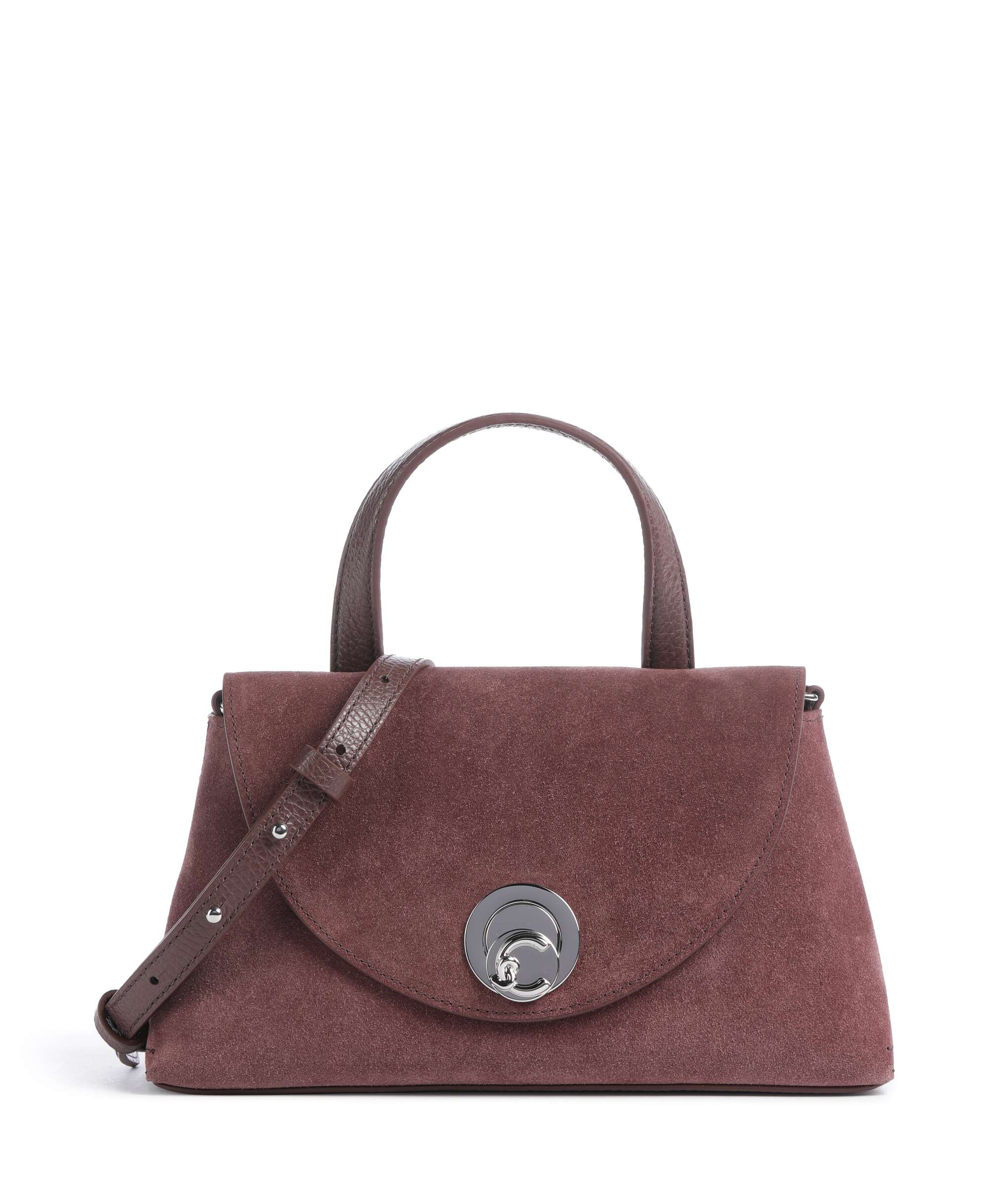 Coccinelle Nikla Suede Handbag berry