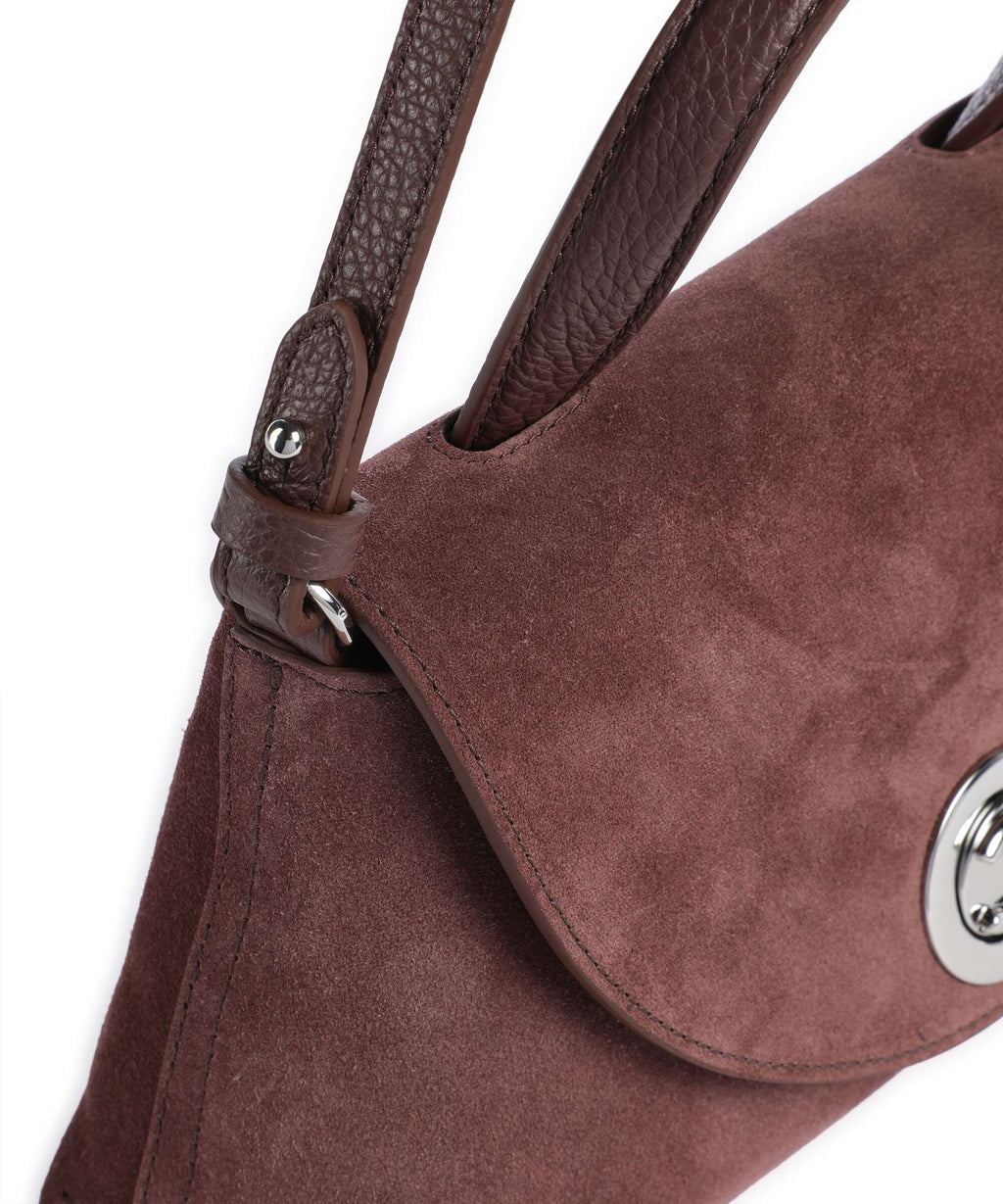 Coccinelle Nikla Suede Handbag berry
