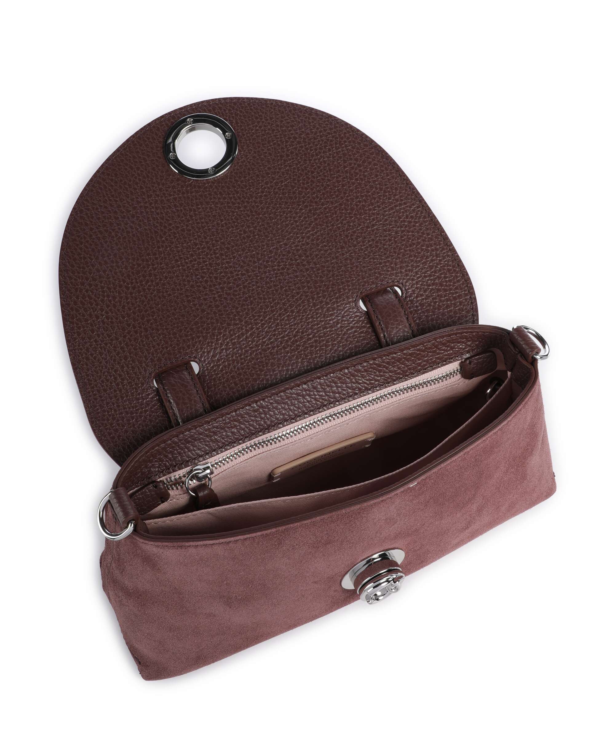 Coccinelle Nikla Suede Handbag berry