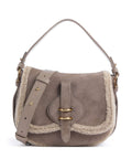 Coccinelle Smash Suede Handbag warm taupe