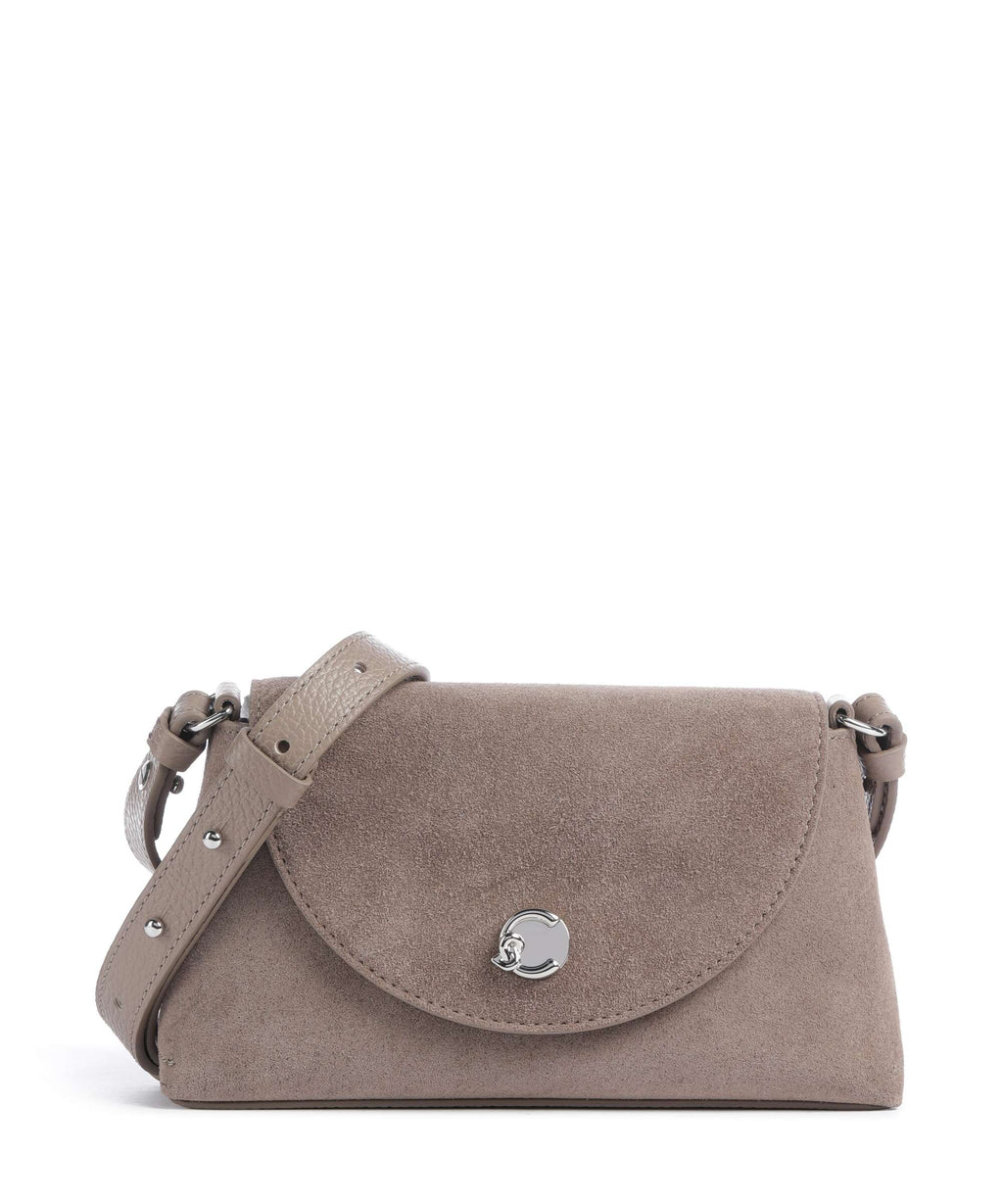 Coccinelle Nikla Suede Crossbody bag warm taupe