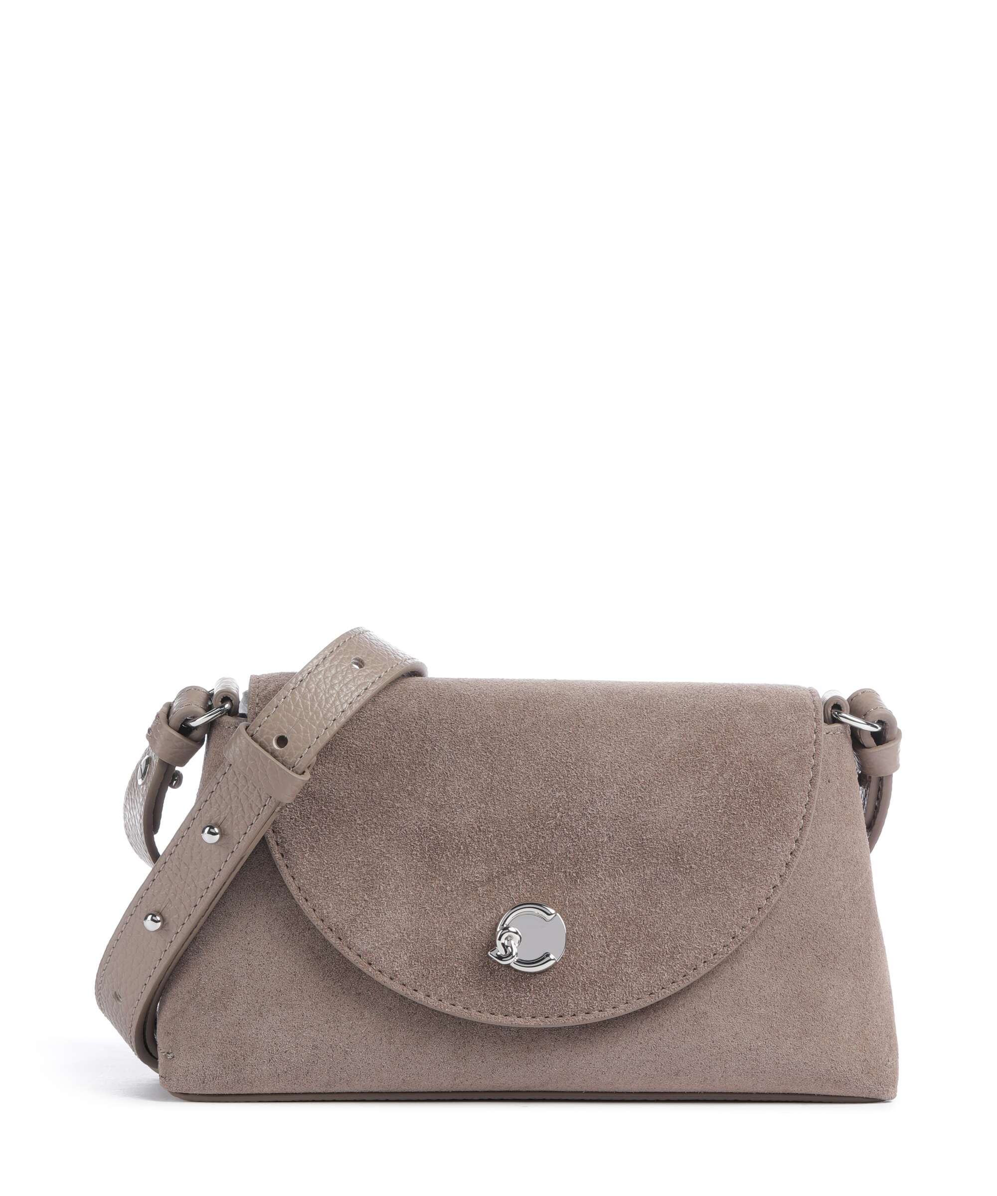 Coccinelle Nikla Suede Crossbody bag warm taupe
