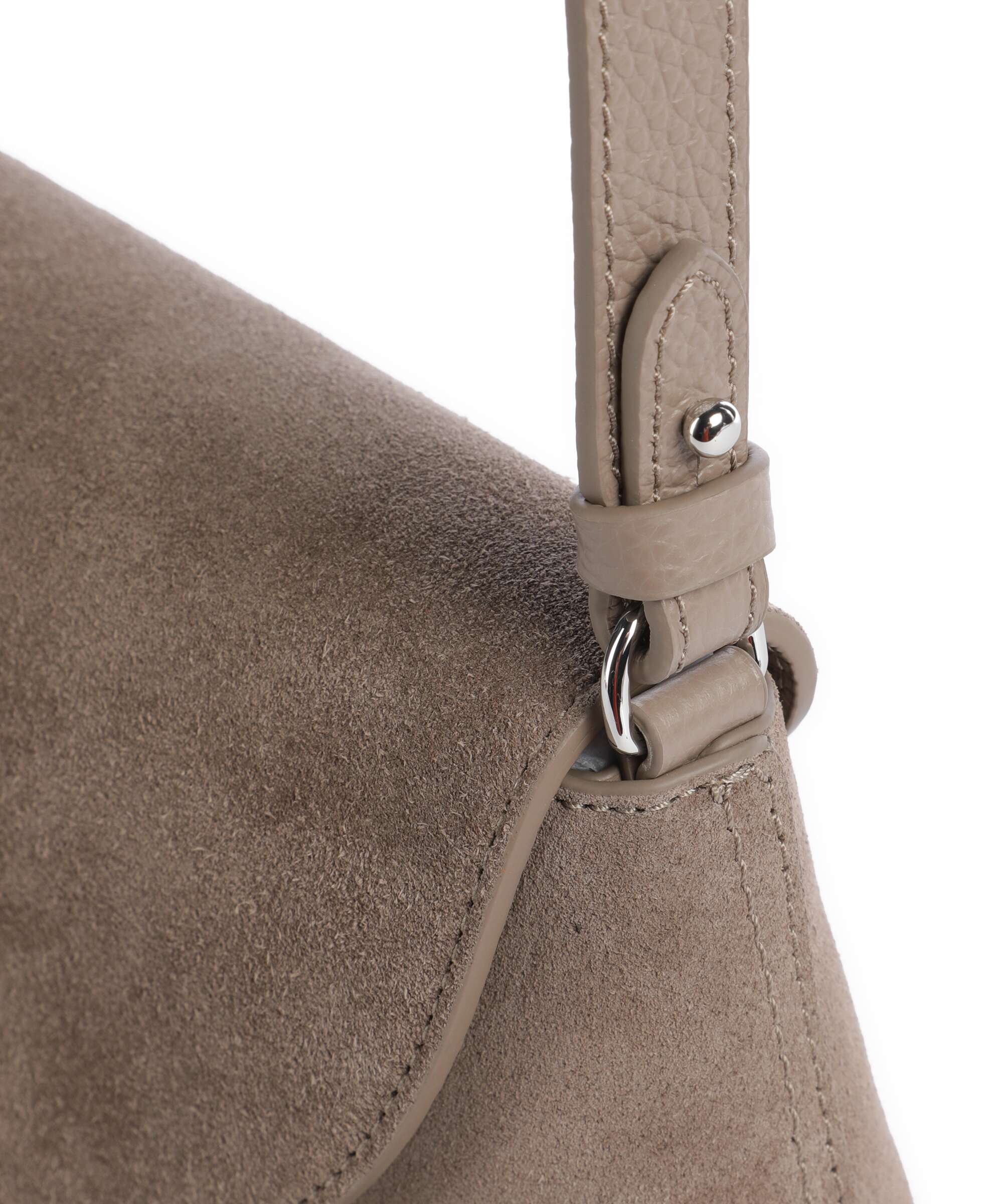 Coccinelle Nikla Suede Crossbody bag warm taupe