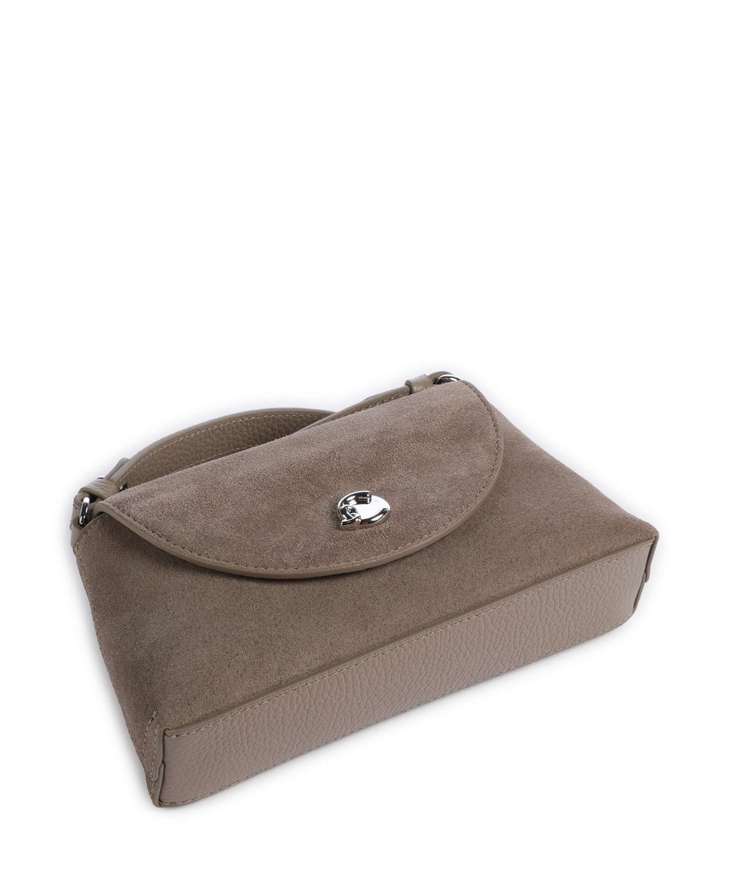 Coccinelle Nikla Suede Crossbody bag warm taupe